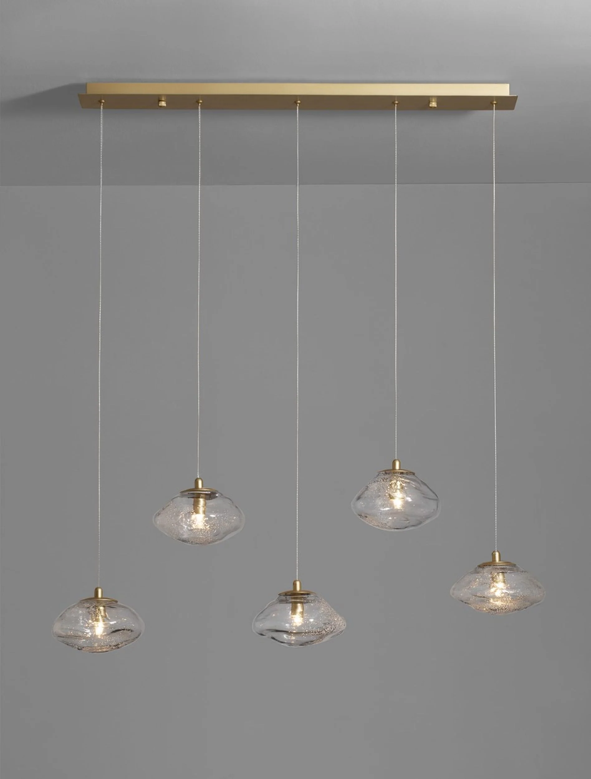 Lampa wisząca Elanke x5 złota - Image 3