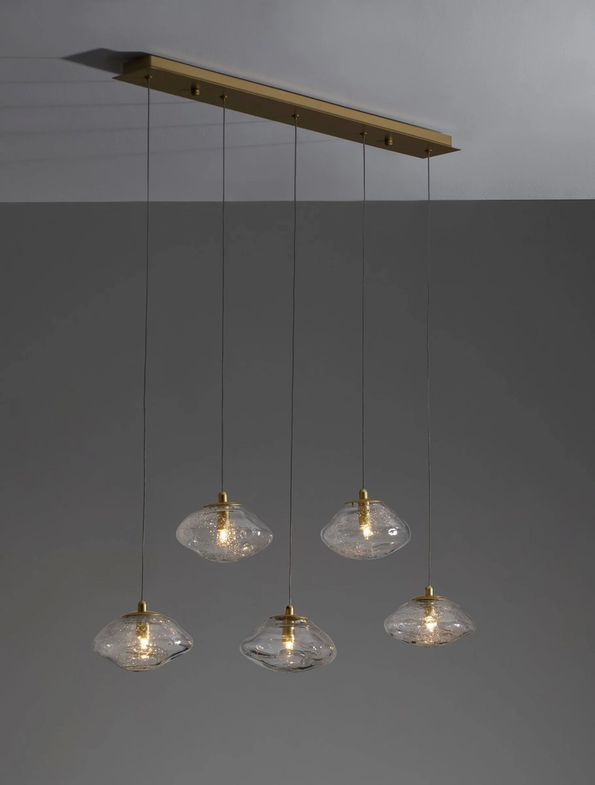 Lampa wisząca Elanke x5 złota - Image 4