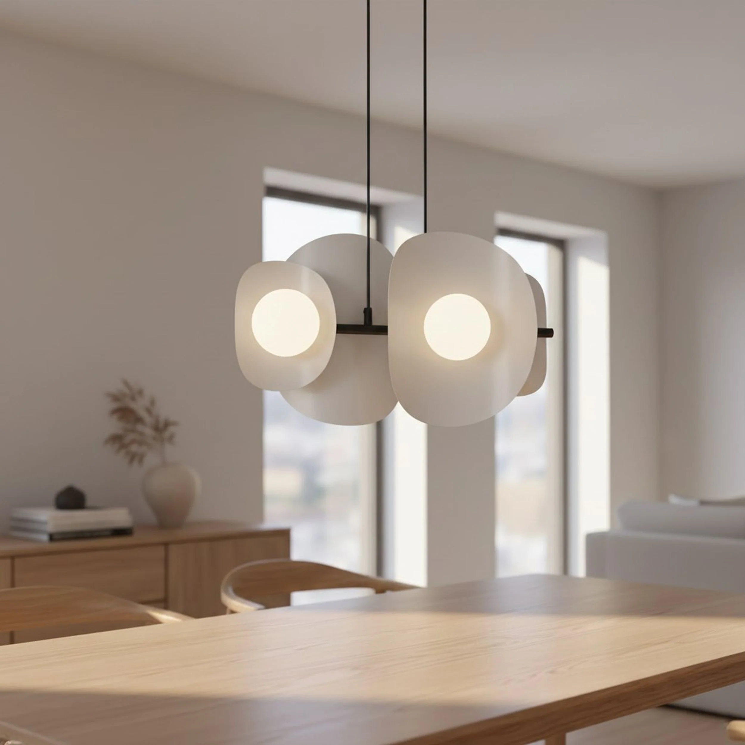 Lampa wisząca Elementi x4 ciepły szary - Image 2