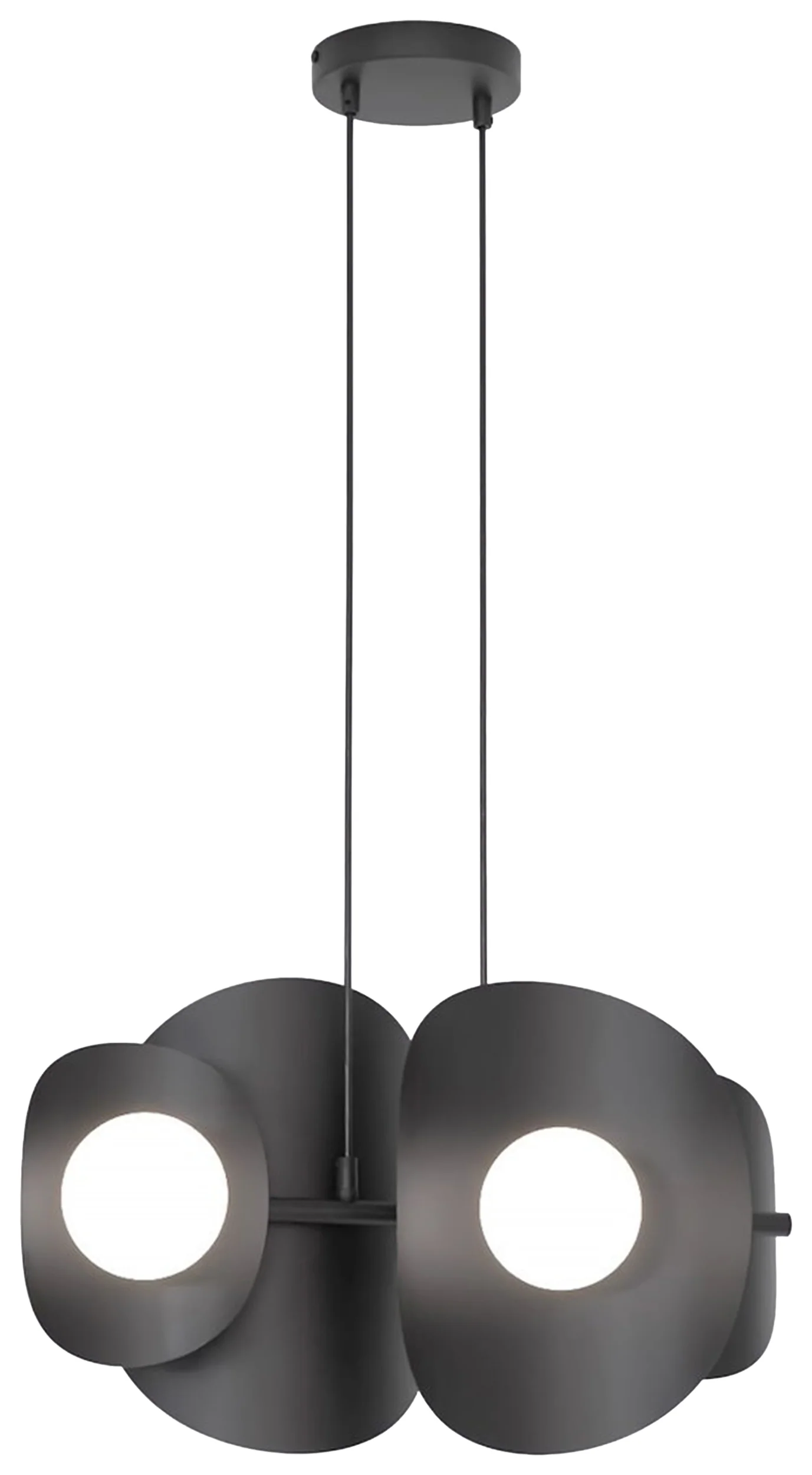 Lampa wisząca Elementi x4 czarna