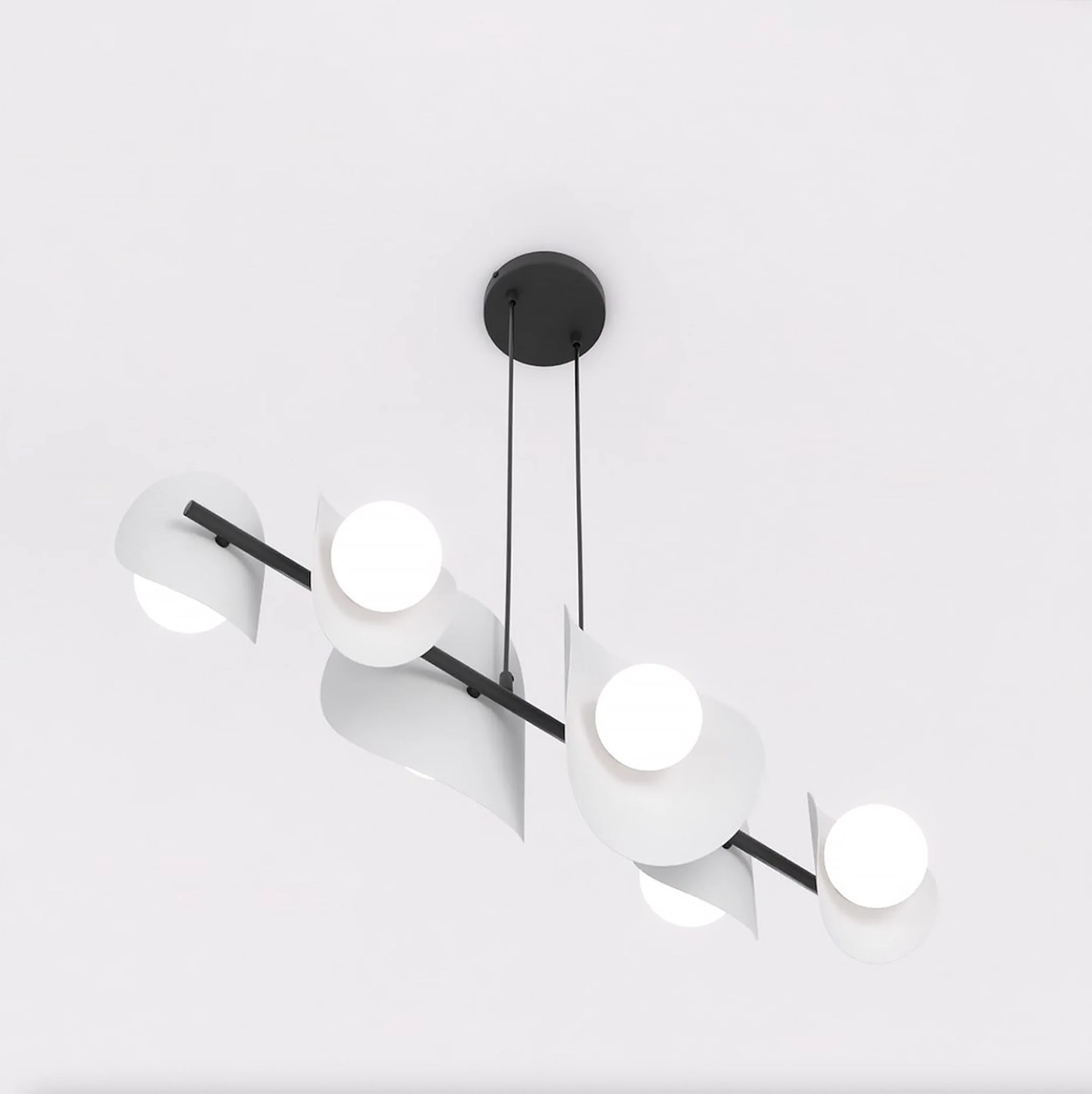 Lampa wisząca Elementi x6 ciepły szary - Image 3