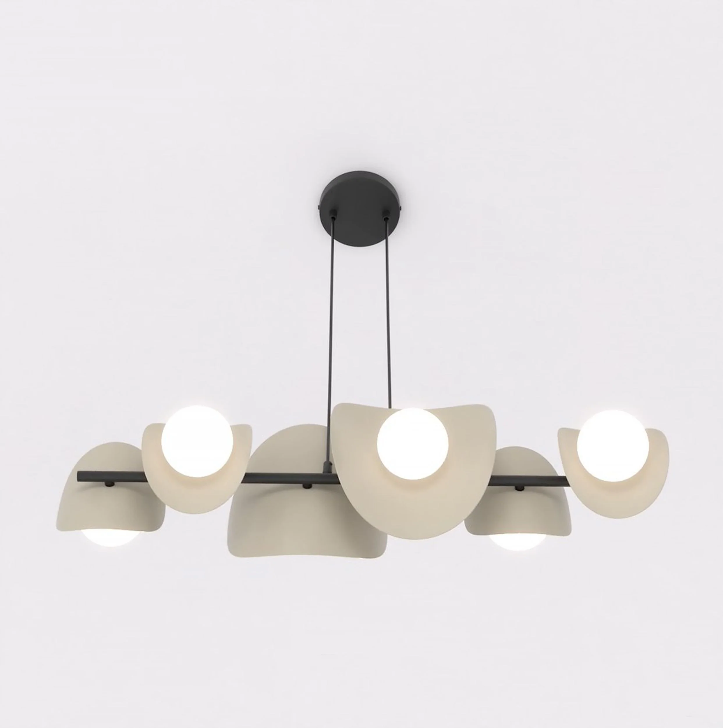Lampa wisząca Elementi x6 mokka - Image 4