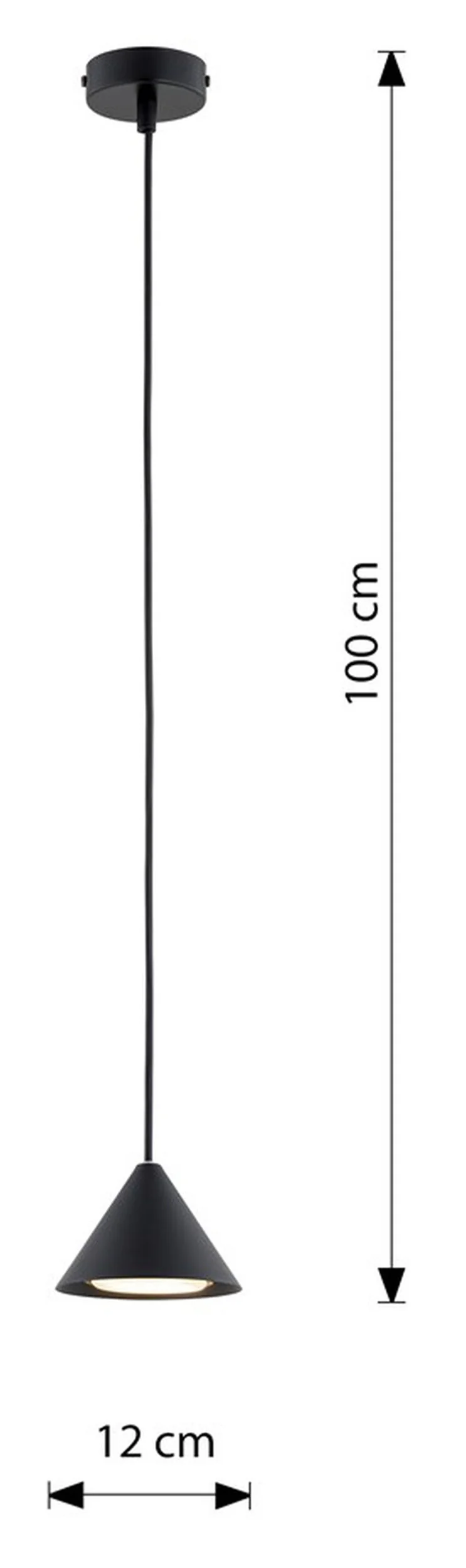Lampa wisząca Elit czarna x1 - Image 10