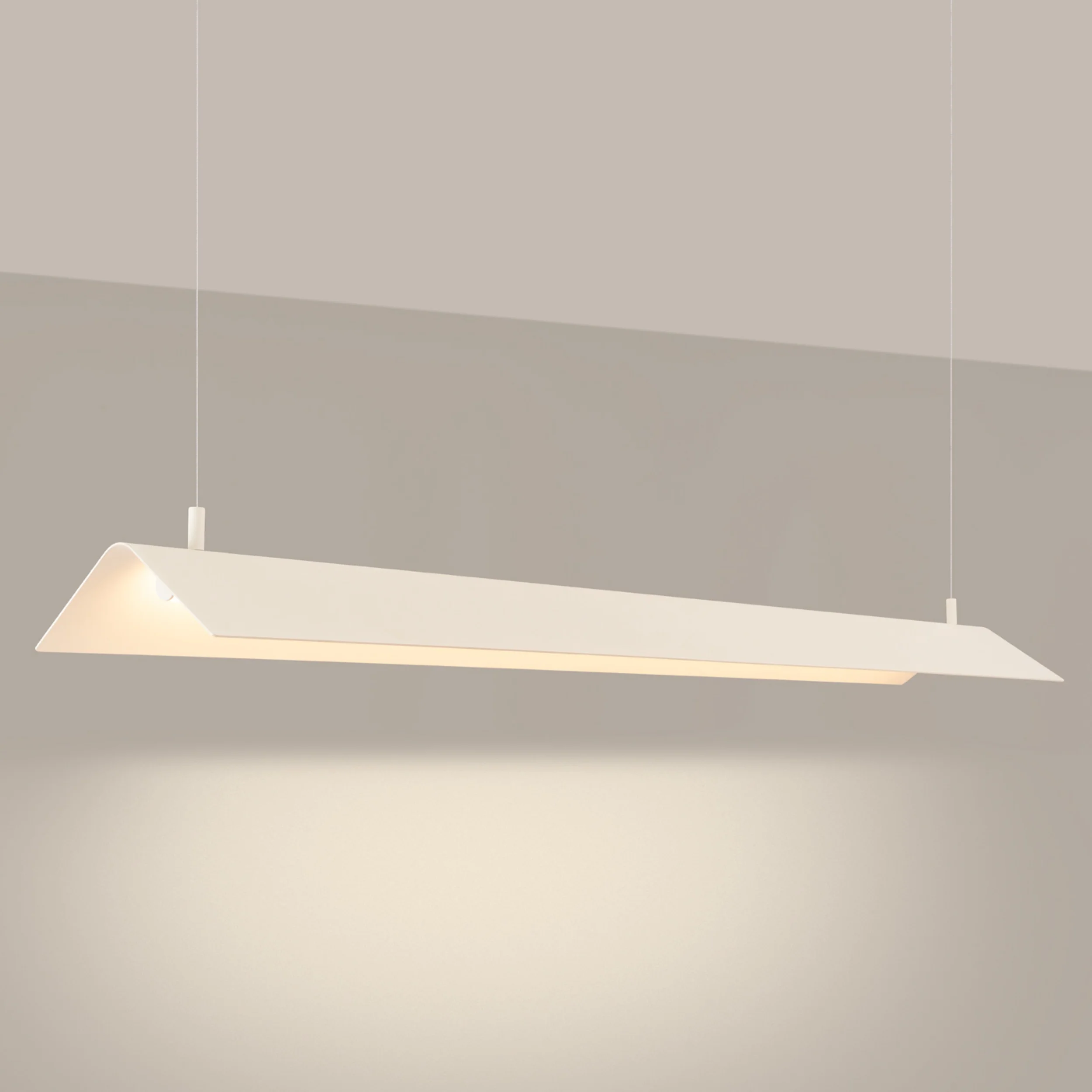 Lampa wisząca Elva beżowa LED barwa ciepła - Image 6