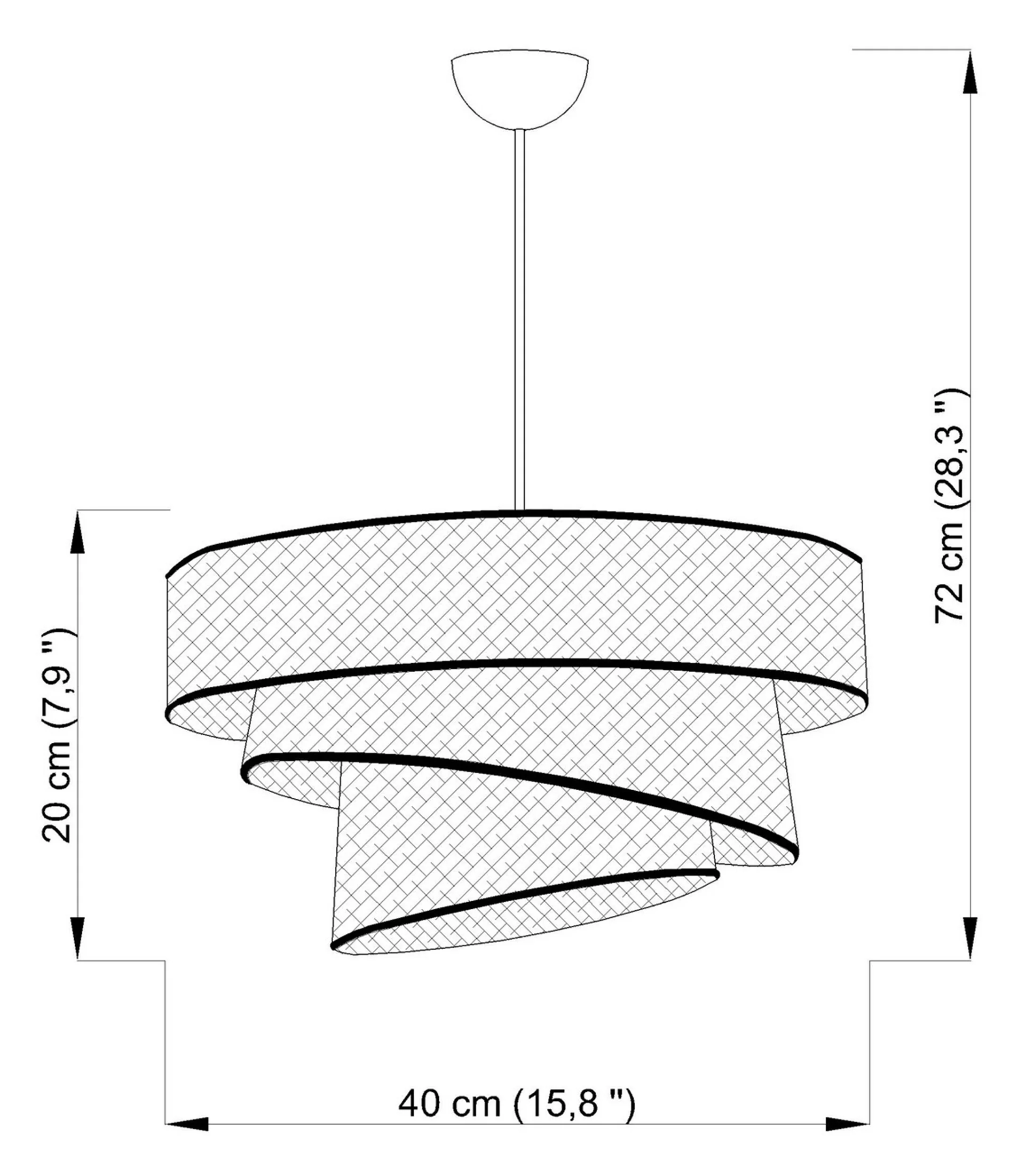 Lampa wisząca Encolust biały/złoty - Image 4