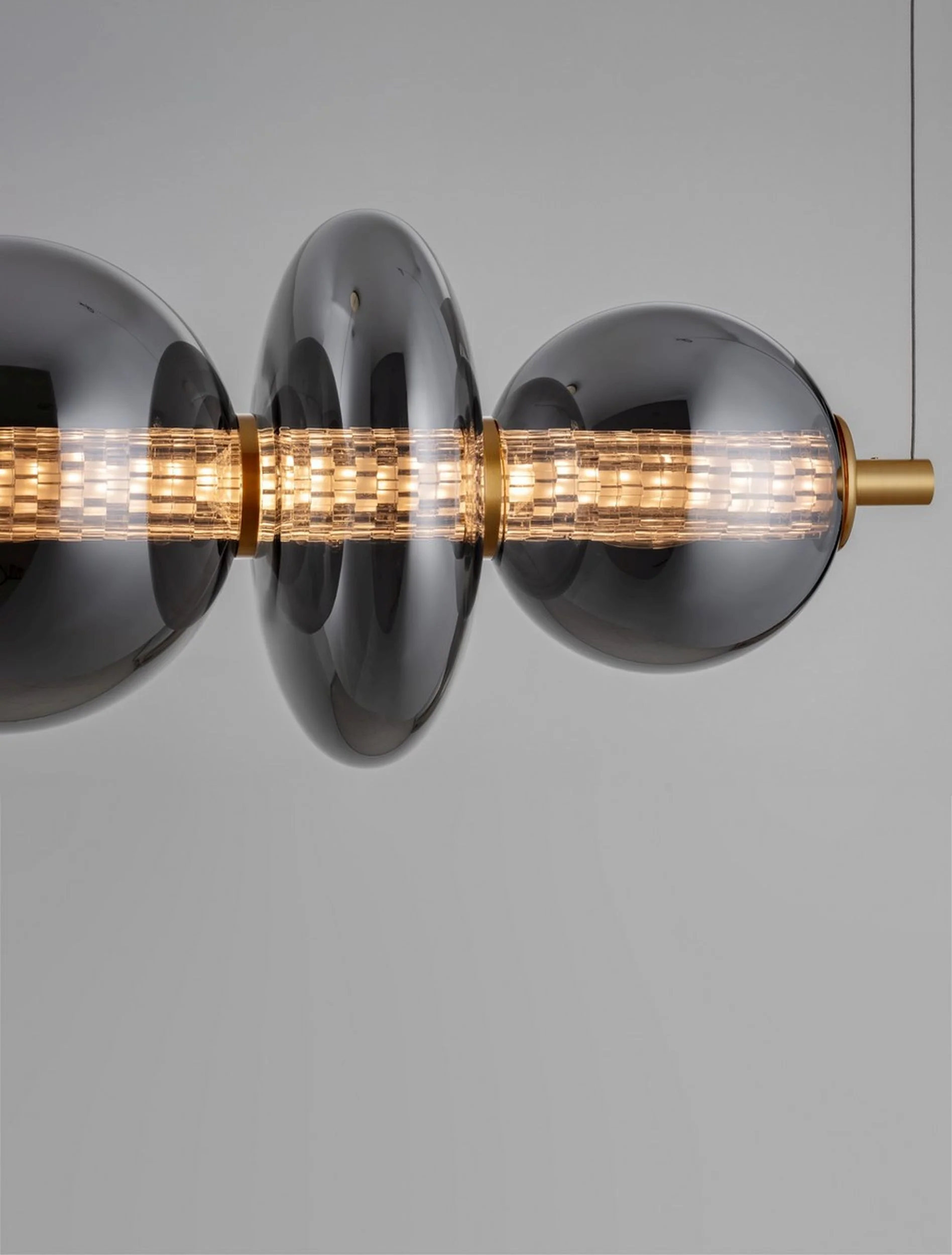 Lampa wisząca Evences III LED czarno-złota - Image 5