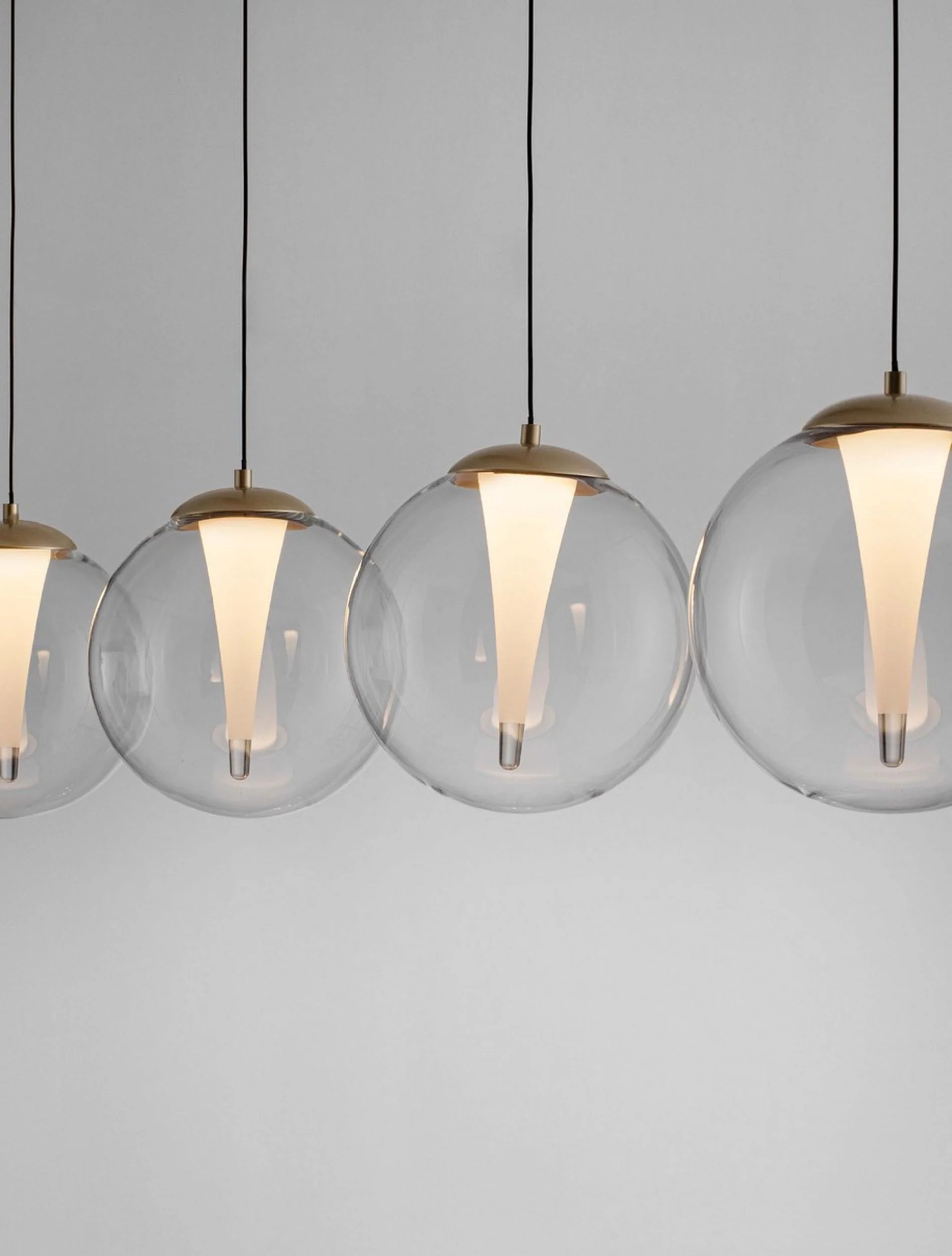 Lampa wisząca Eviline LED x4 złota - Image 4