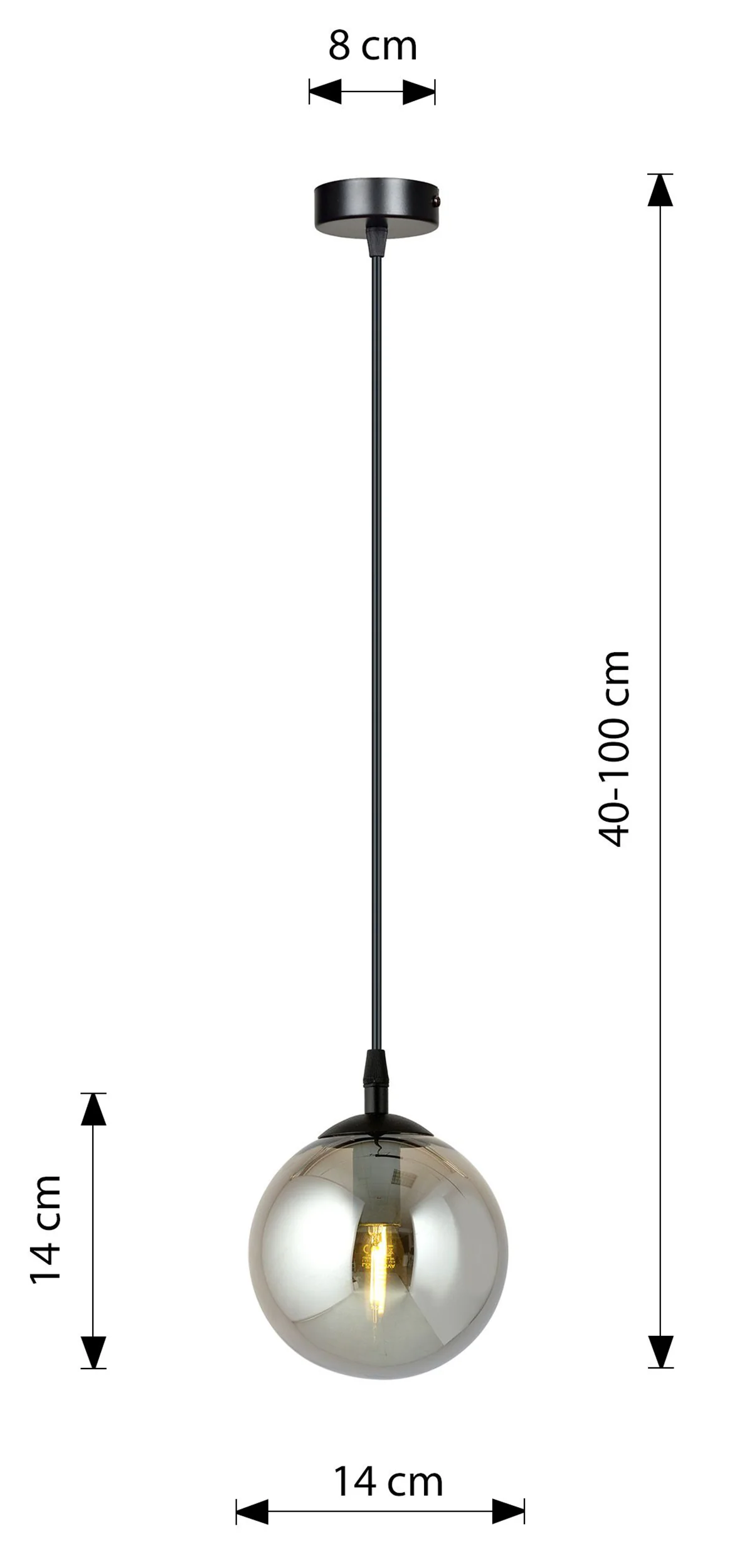 Lampa wisząca Fregene grafitowa - Image 8