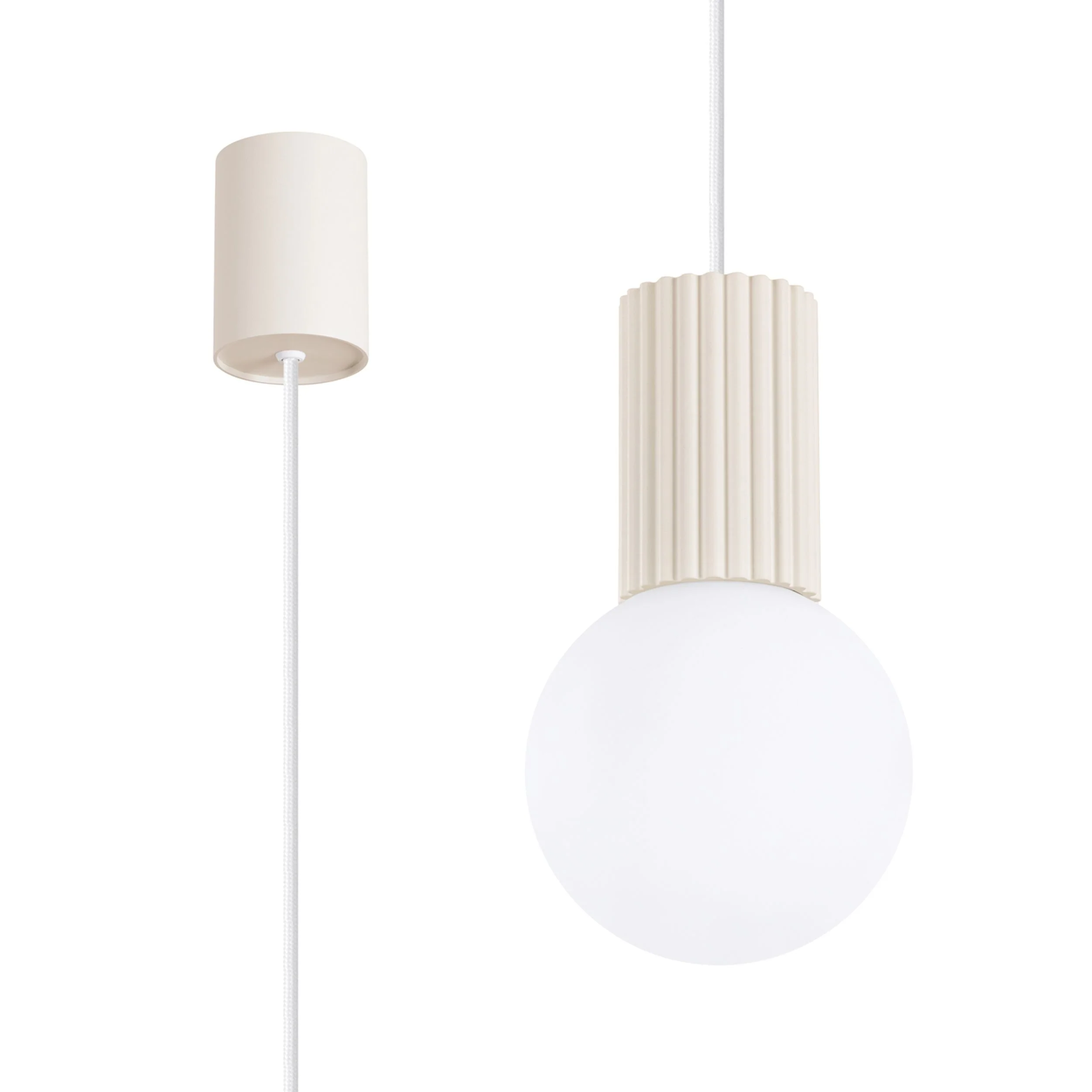 Lampa wisząca Halo 1 beżowa - Image 4