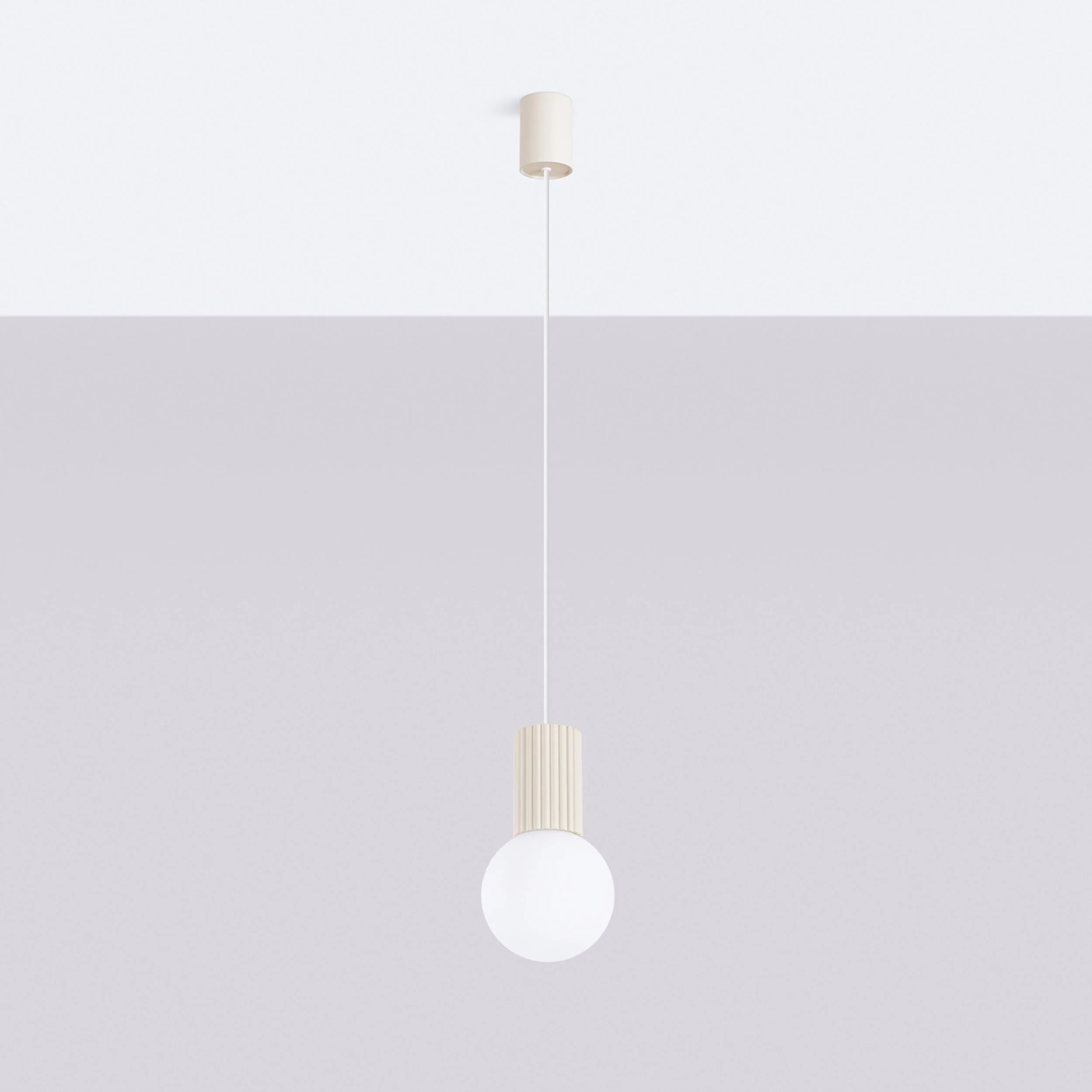 Lampa wisząca Halo 1 beżowa - Image 5