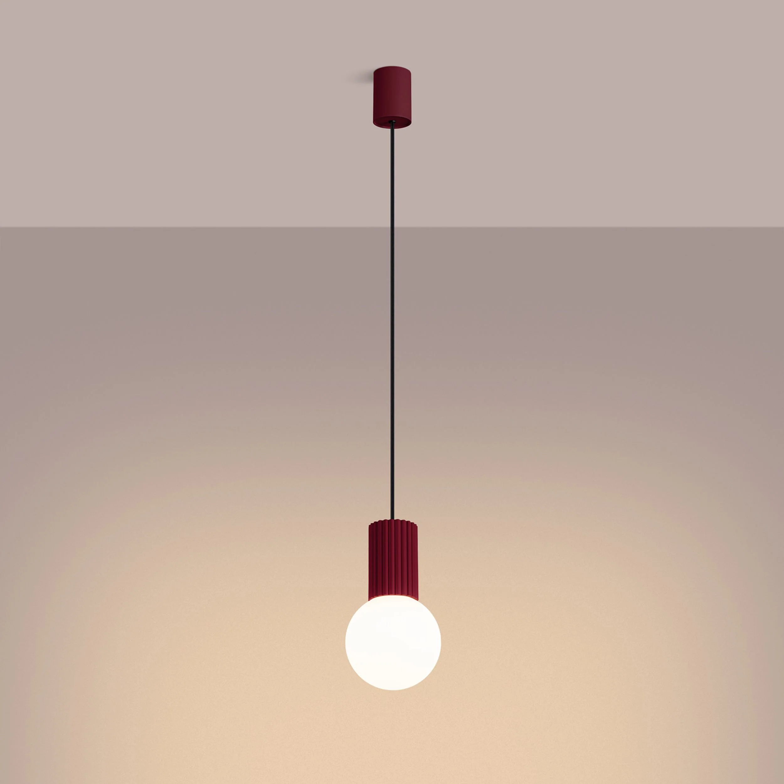 Lampa wisząca Halo 1 burgund - Image 6