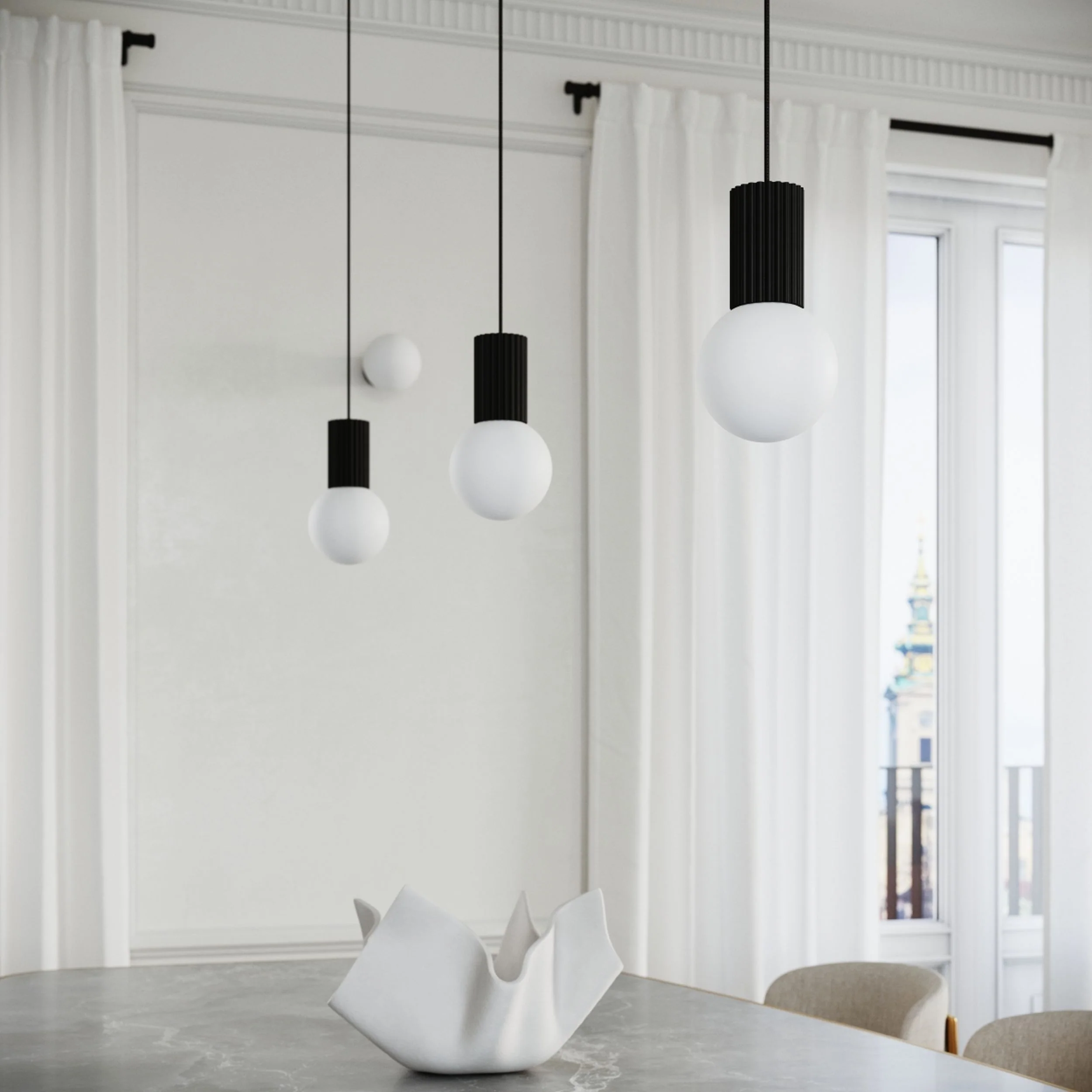 Lampa wisząca Halo 1 czarna - Image 3