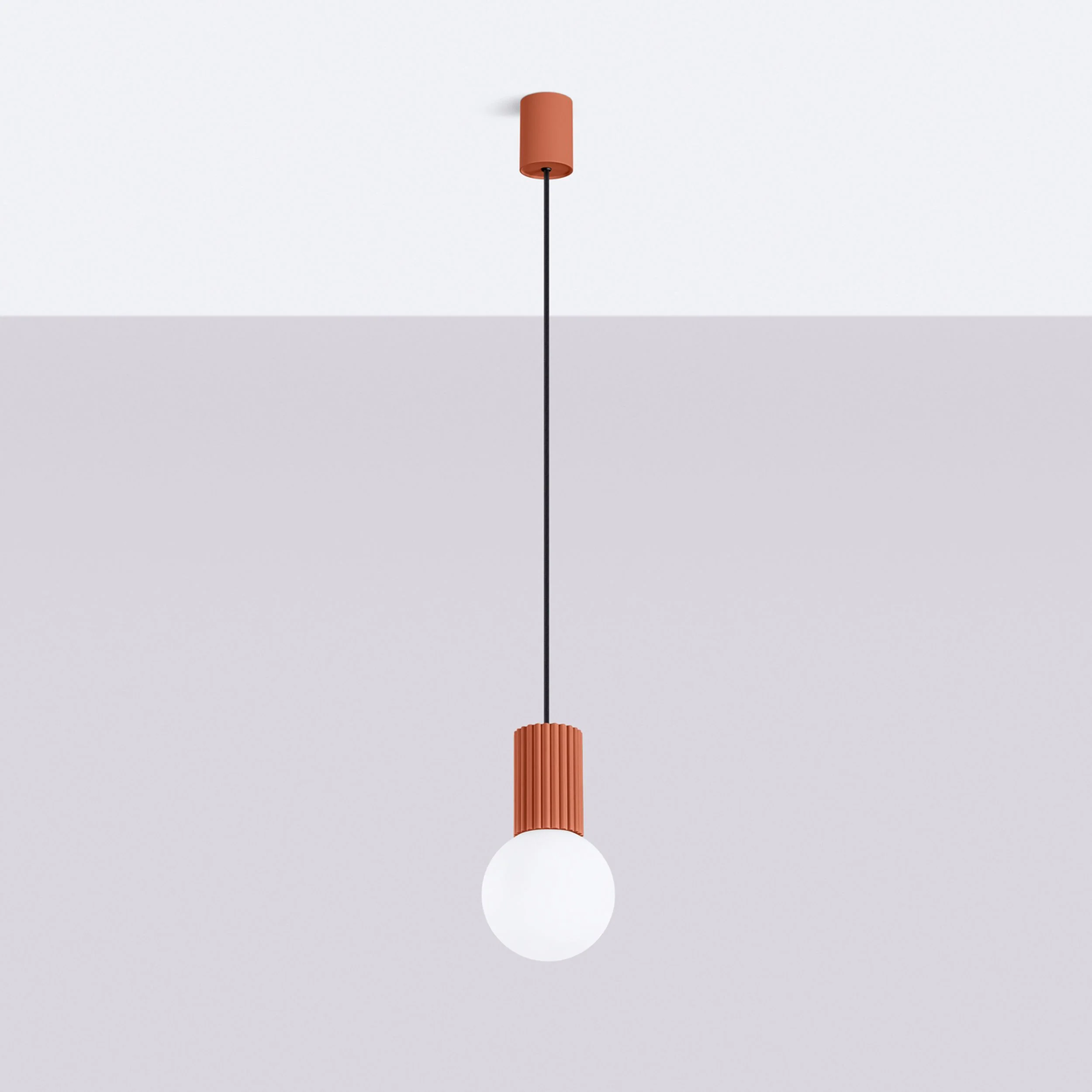 Lampa wisząca Halo 1 ochra czerwona - Image 5