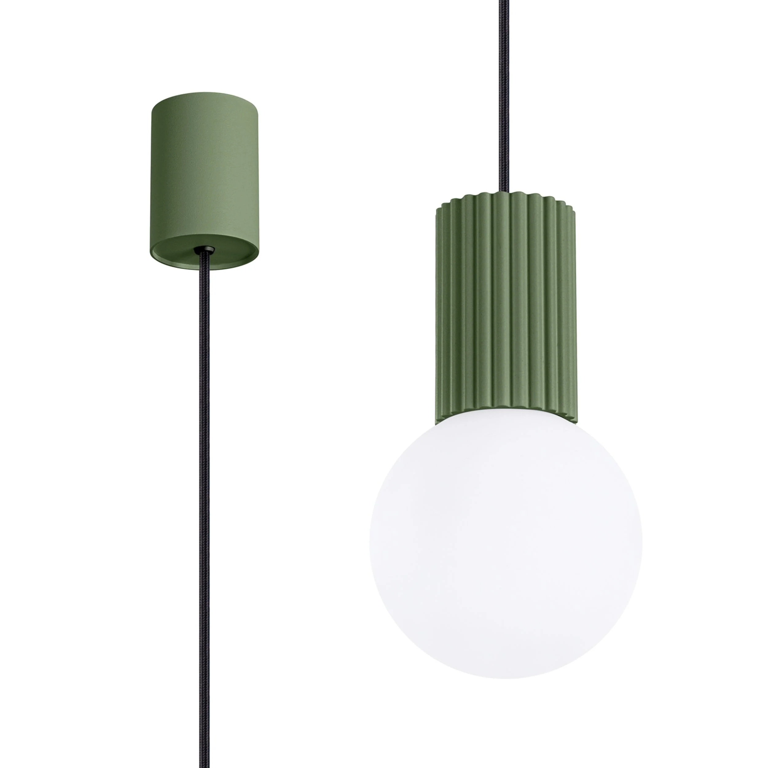 Lampa wisząca Halo 1 zielona oliwka - Image 2