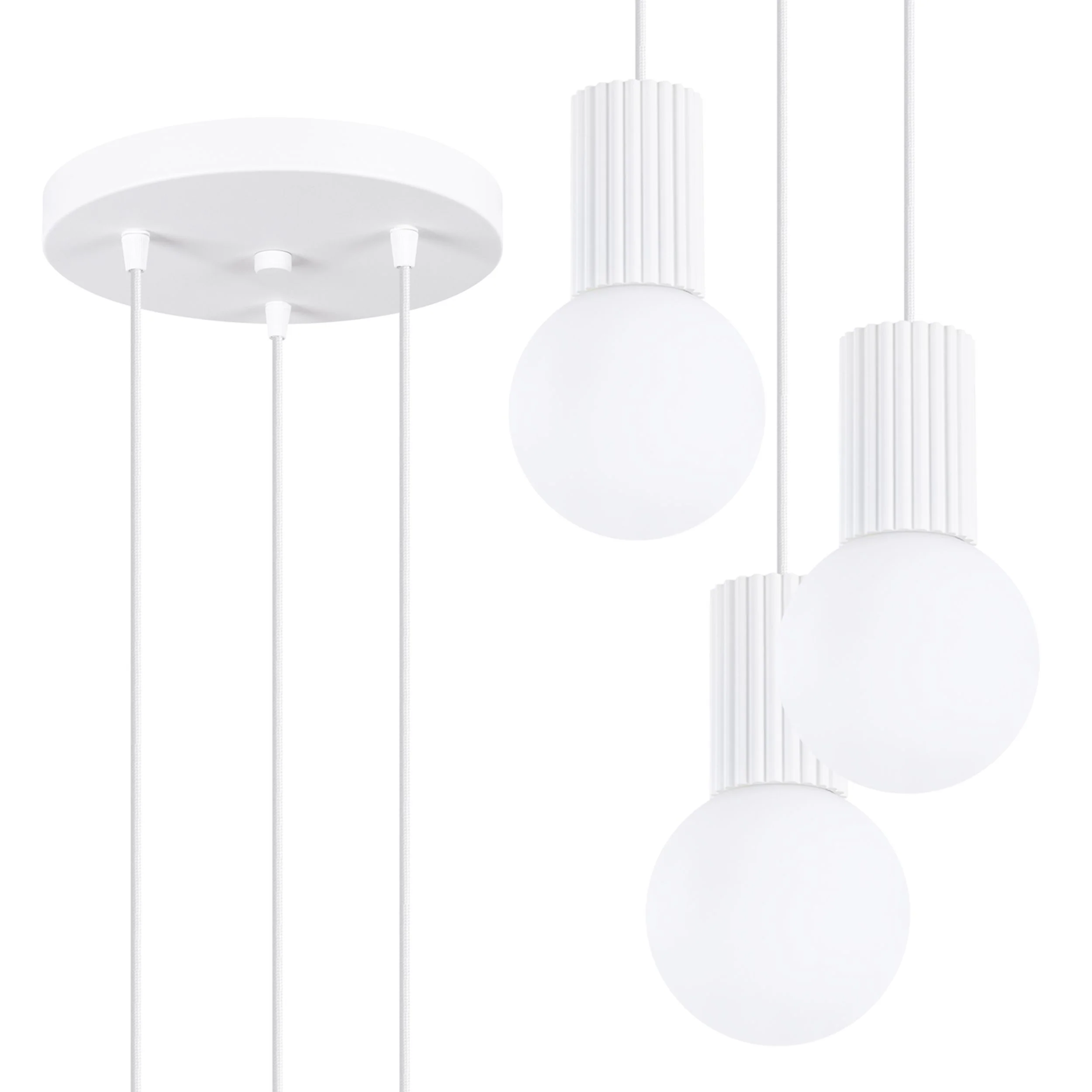 Lampa wisząca Halo 3P biała - Image 3