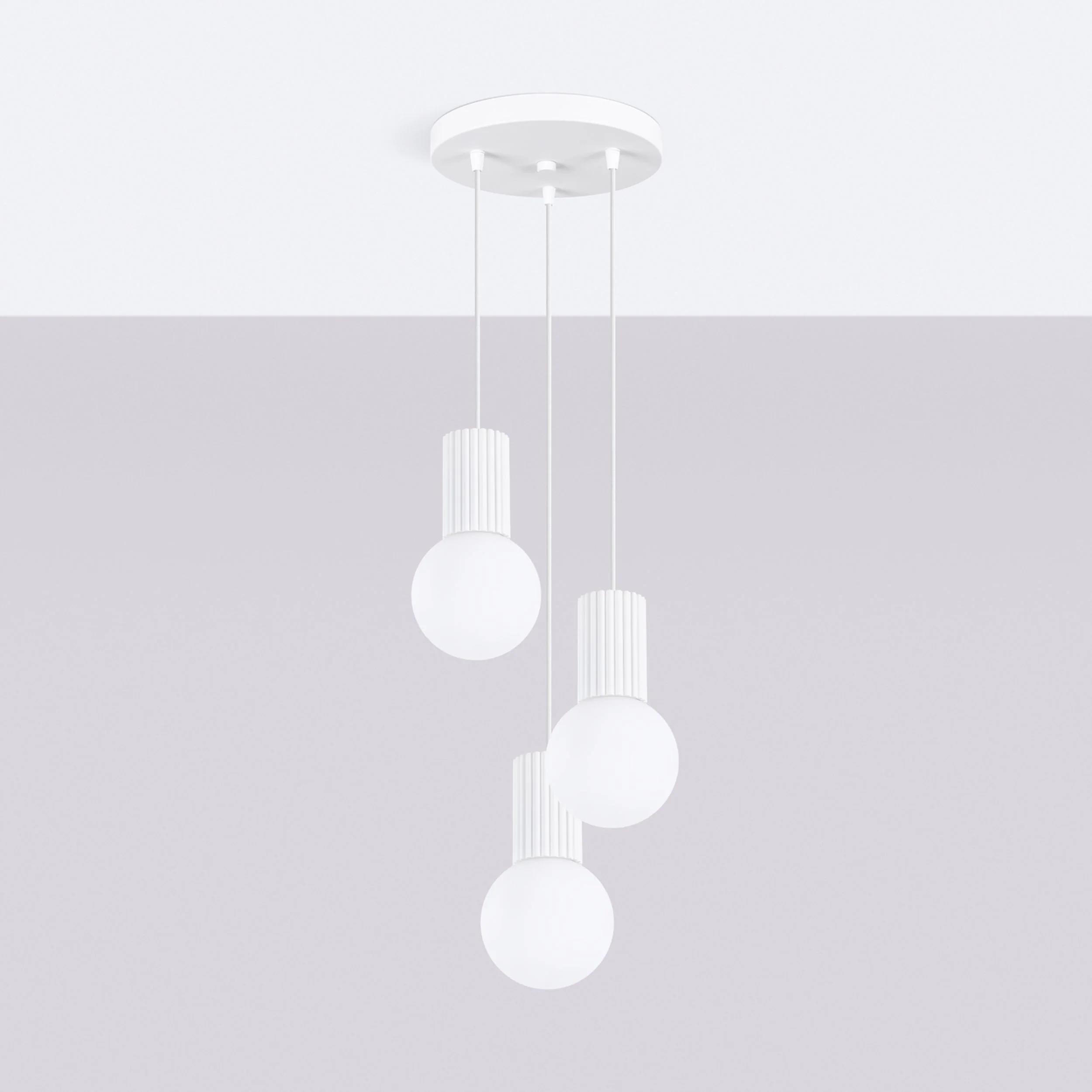 Lampa wisząca Halo 3P biała - Image 4