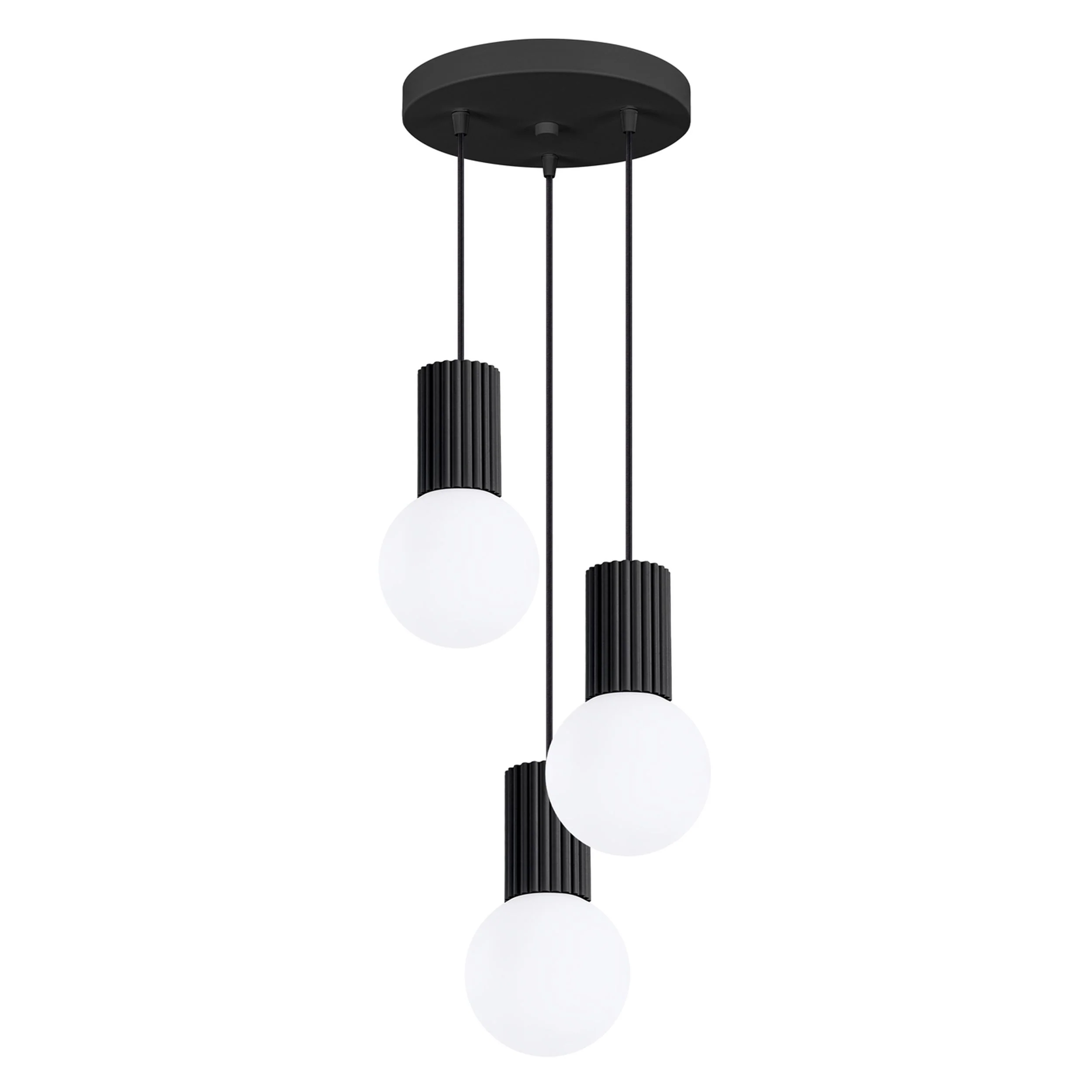 Lampa wisząca Halo 3P czarna