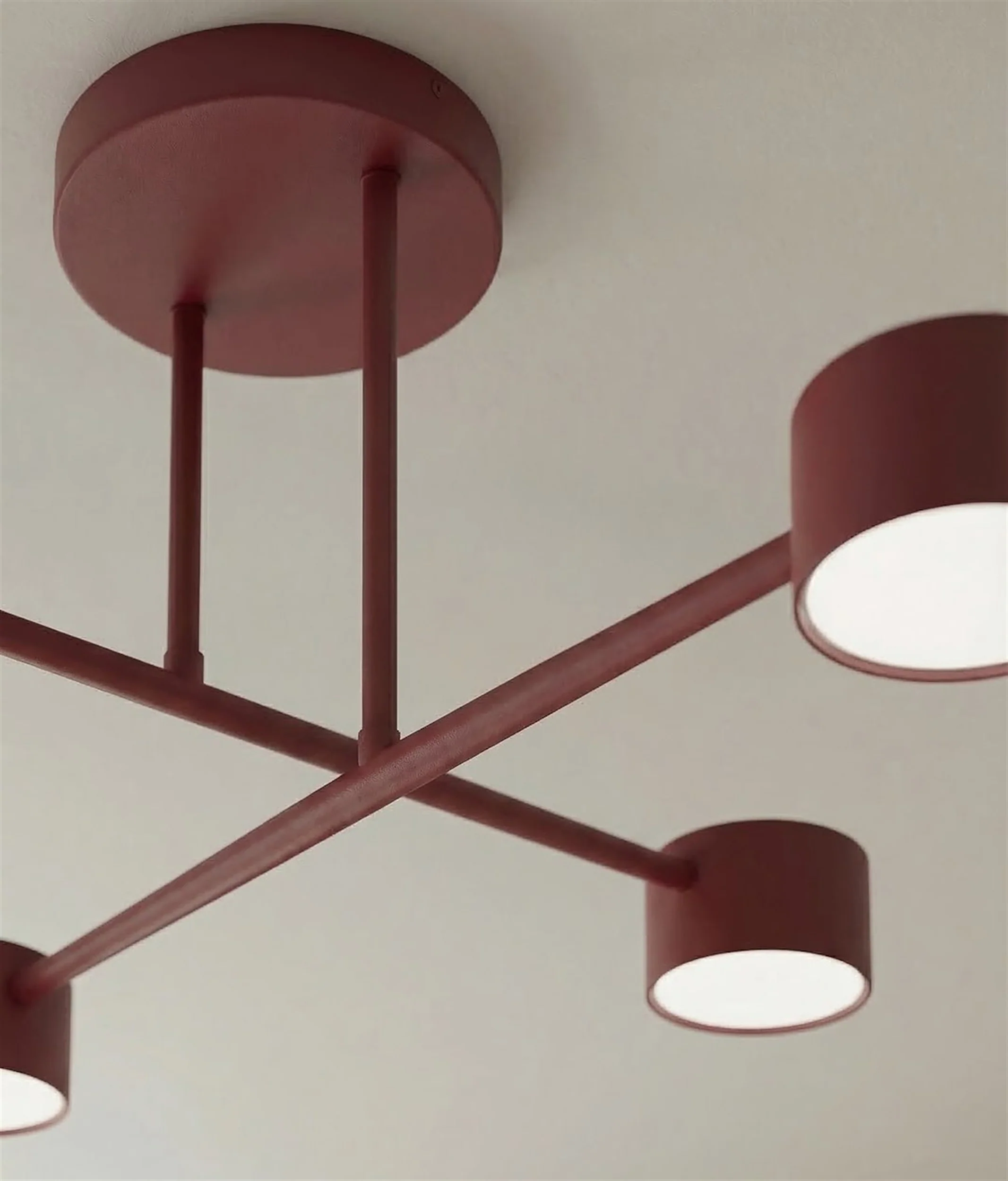 Lampa wisząca Halo x4 burgundowa - Image 6