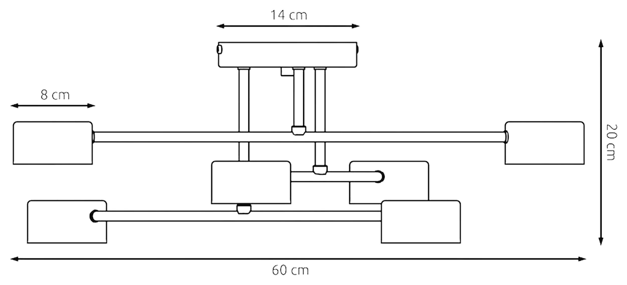 Lampa wisząca Halo x6 burgundowa - Image 7