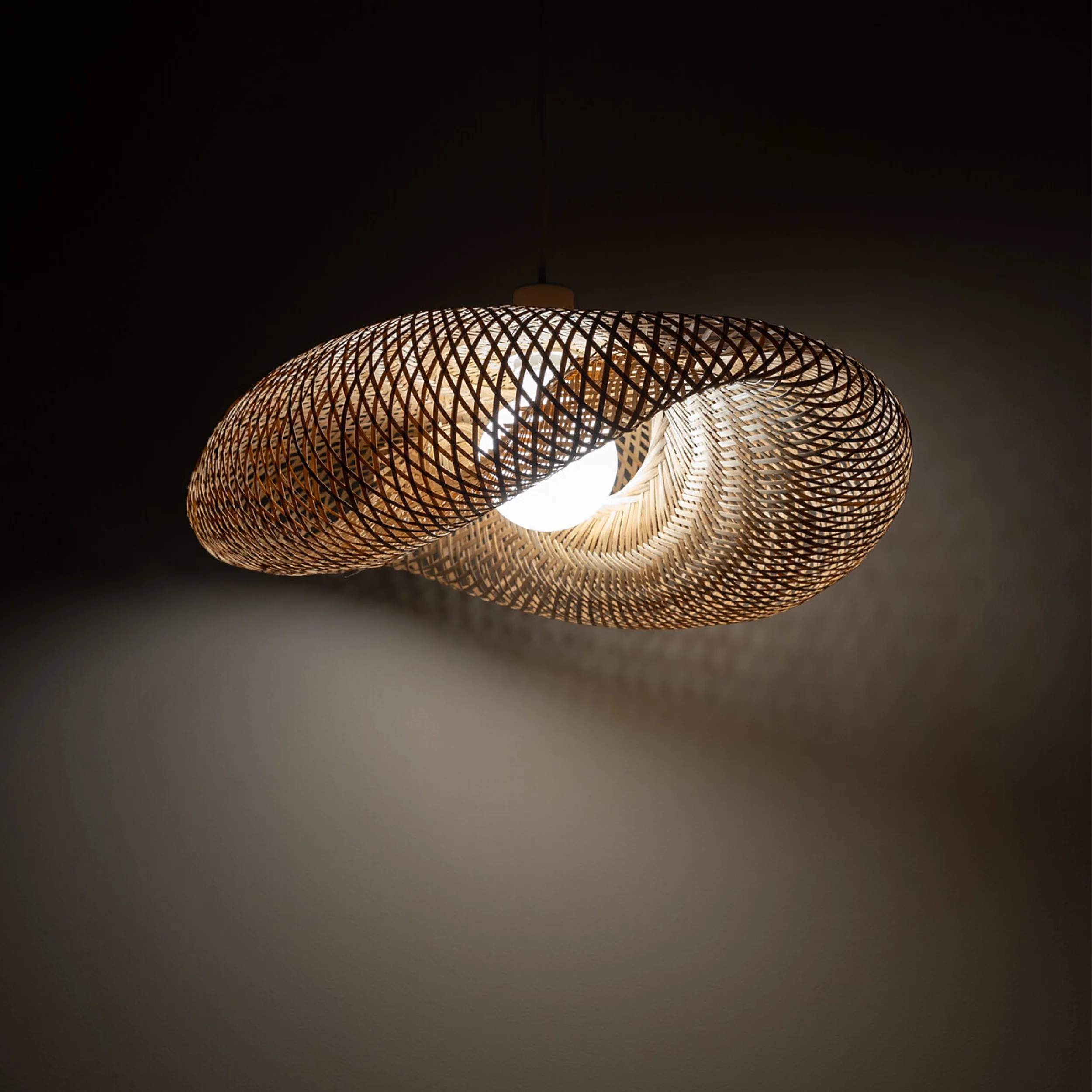 Lampa wisząca Havana 40x60 cm rattanowa - Image 2