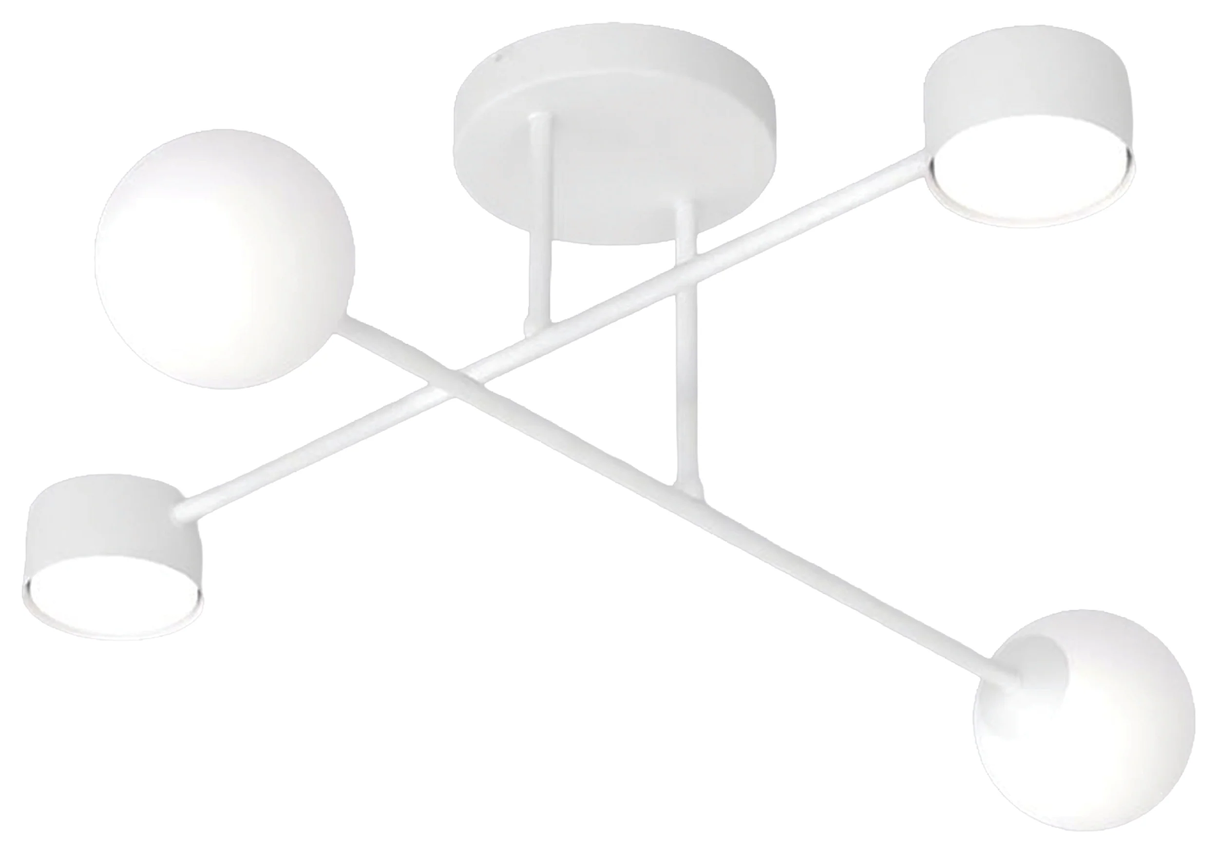 Lampa wisząca Holon x4 biała