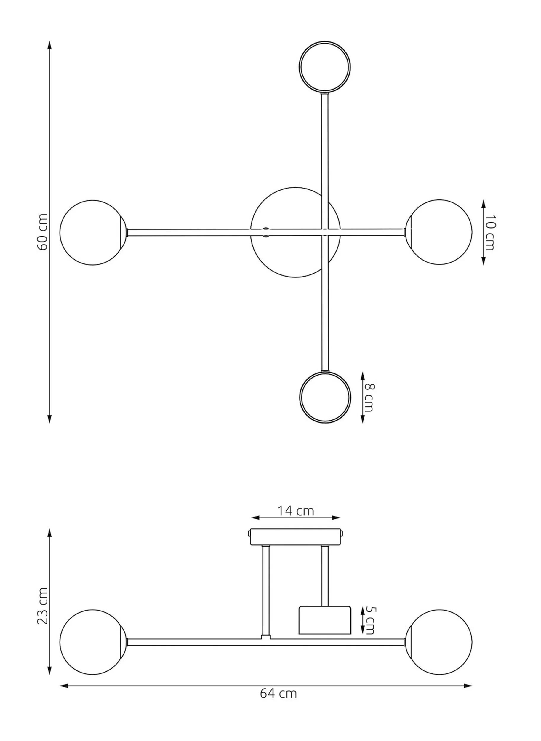 Lampa wisząca Holon x4 biała - Image 5