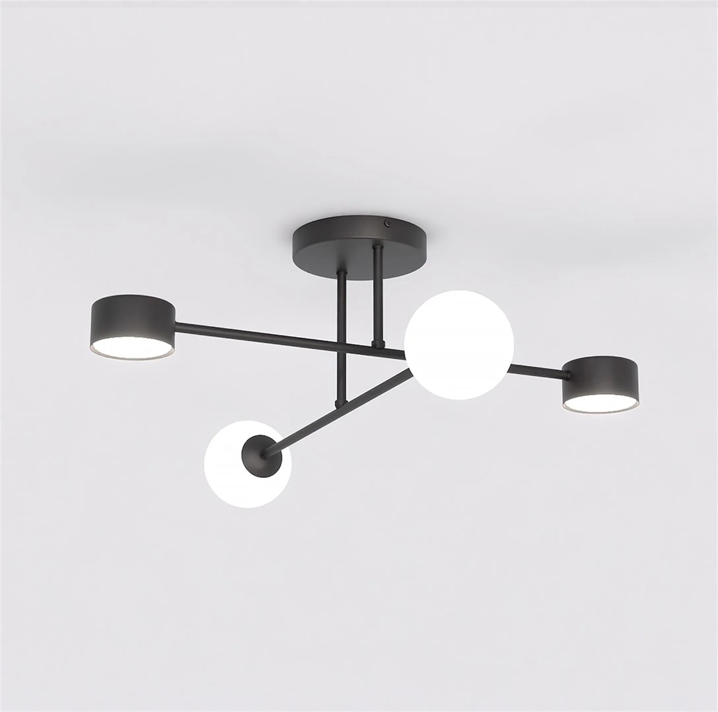 Lampa wisząca Holon x4 czarna - Image 3