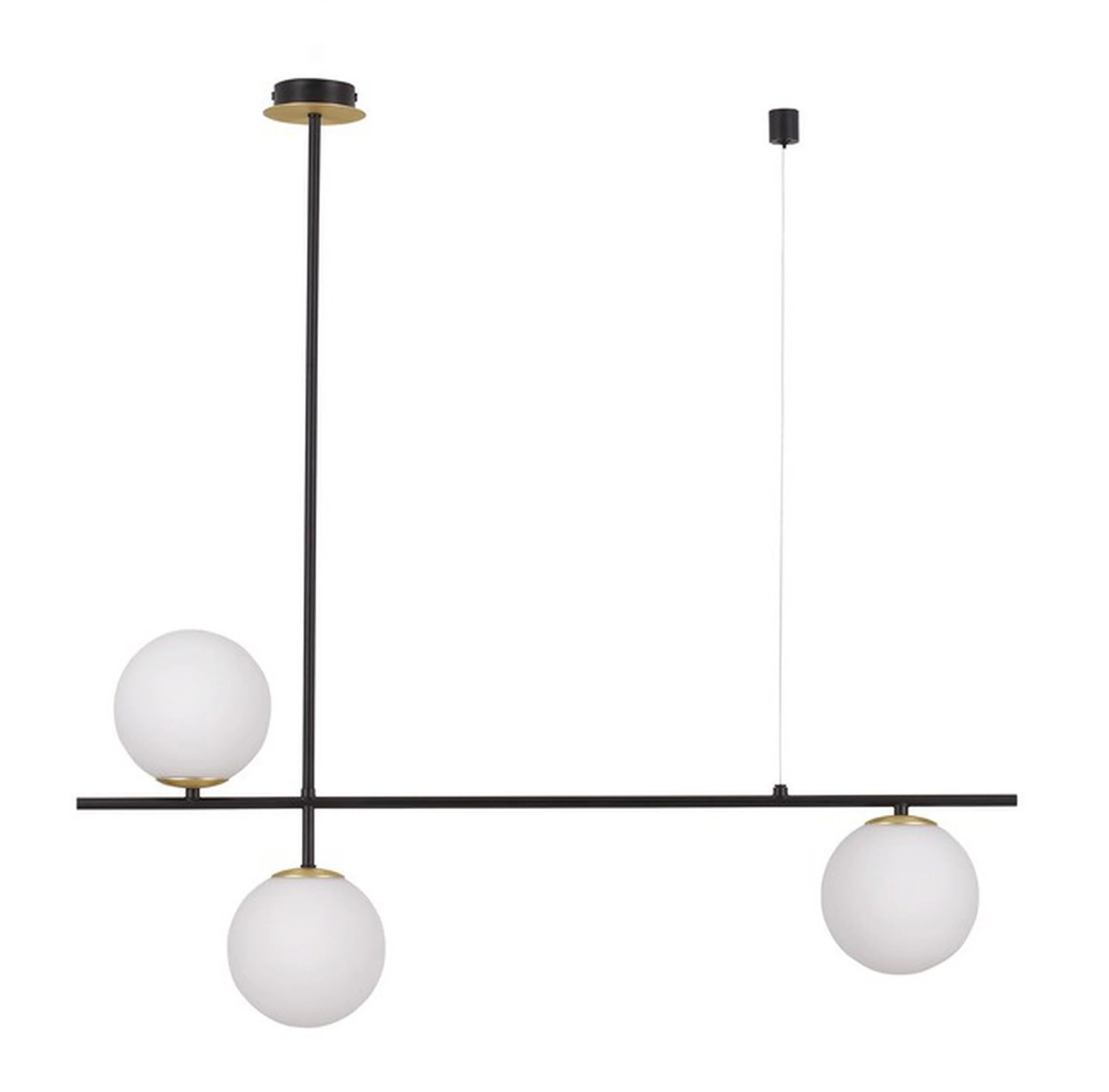 Lampa wisząca Homorry x3 czarna