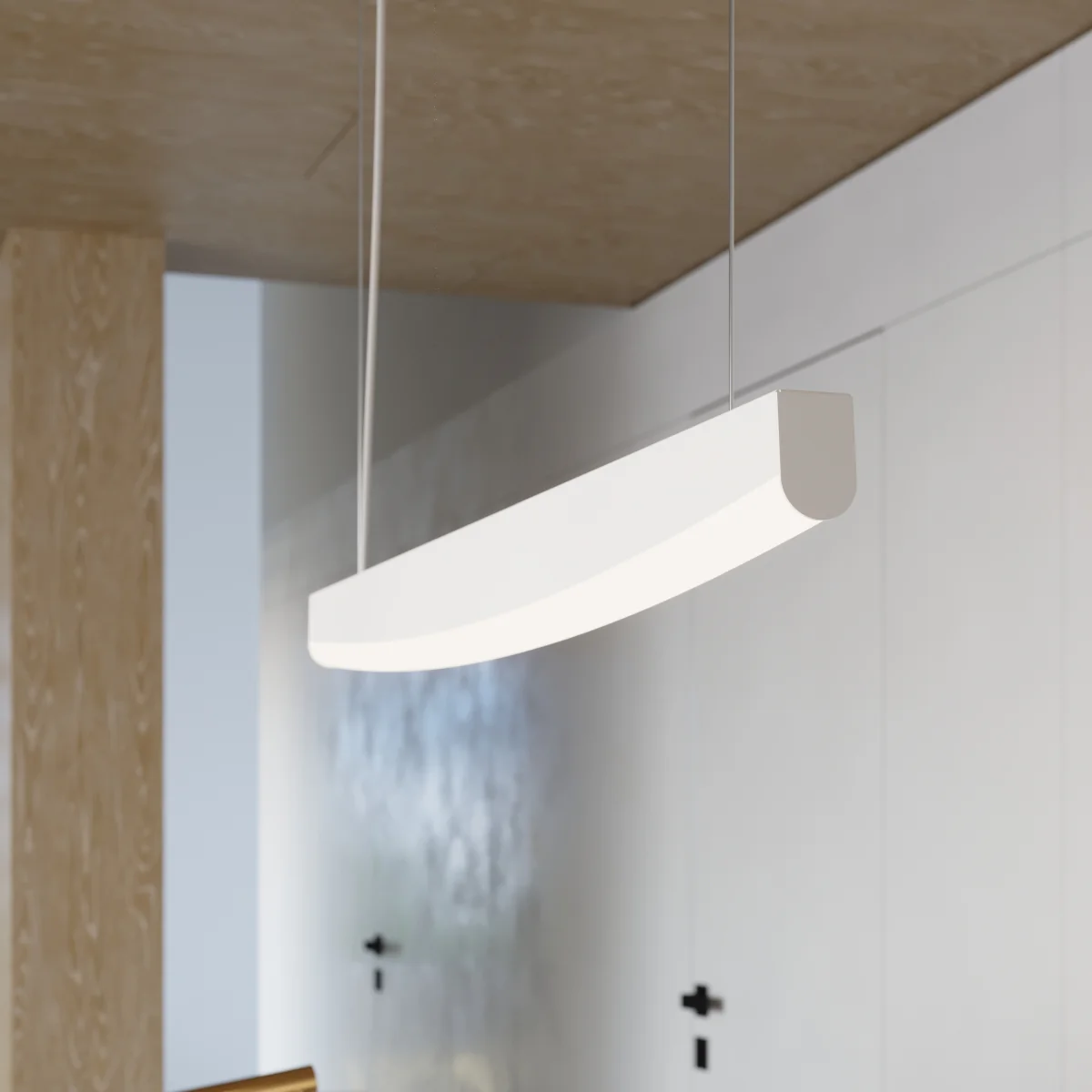 Lampa wisząca Jorun LED 150 cm biała 4000K - Image 4