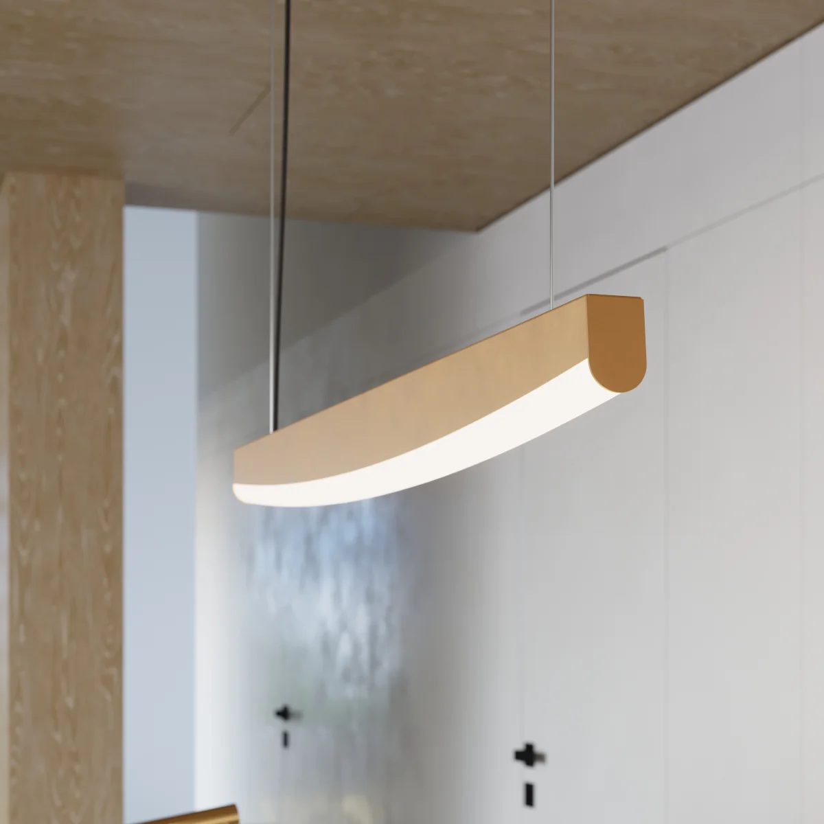 Lampa wisząca Jorun LED 150 cm złota 4000K - Image 4