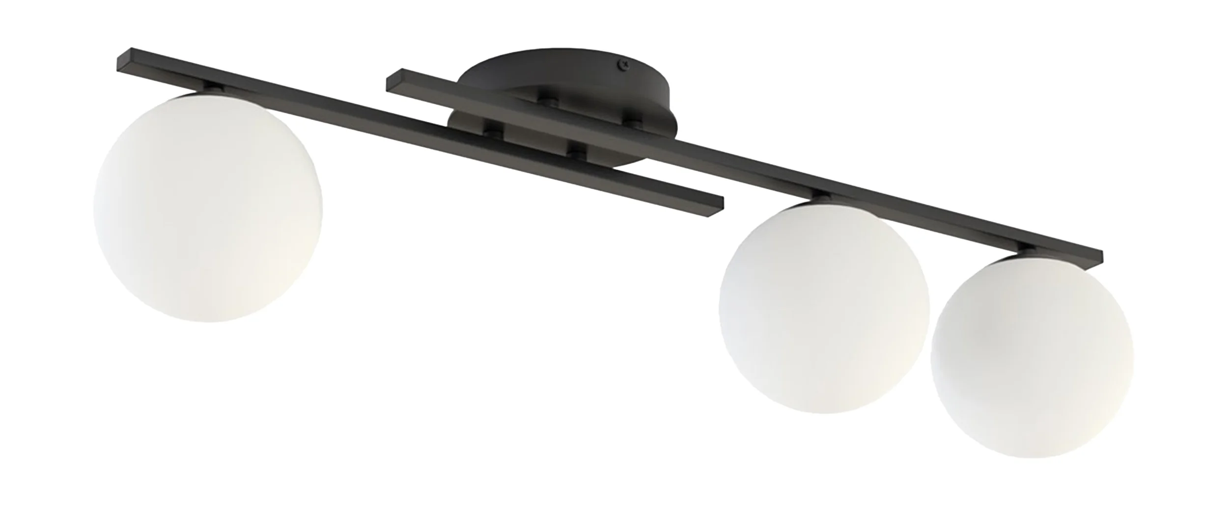 Lampa wisząca Kairo x3 czerń/biel