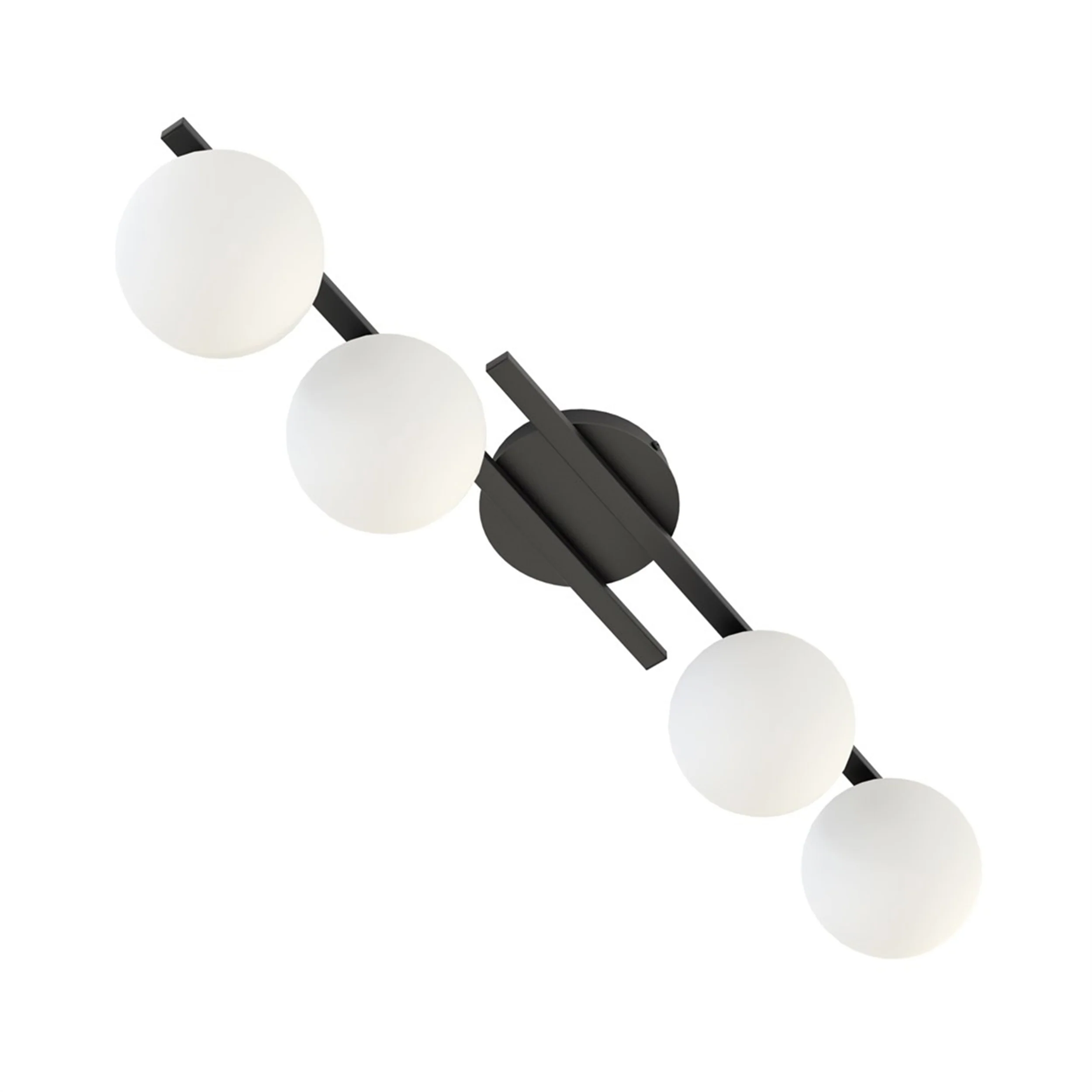 Lampa wisząca Kairo x4 czerń/biel - Image 2
