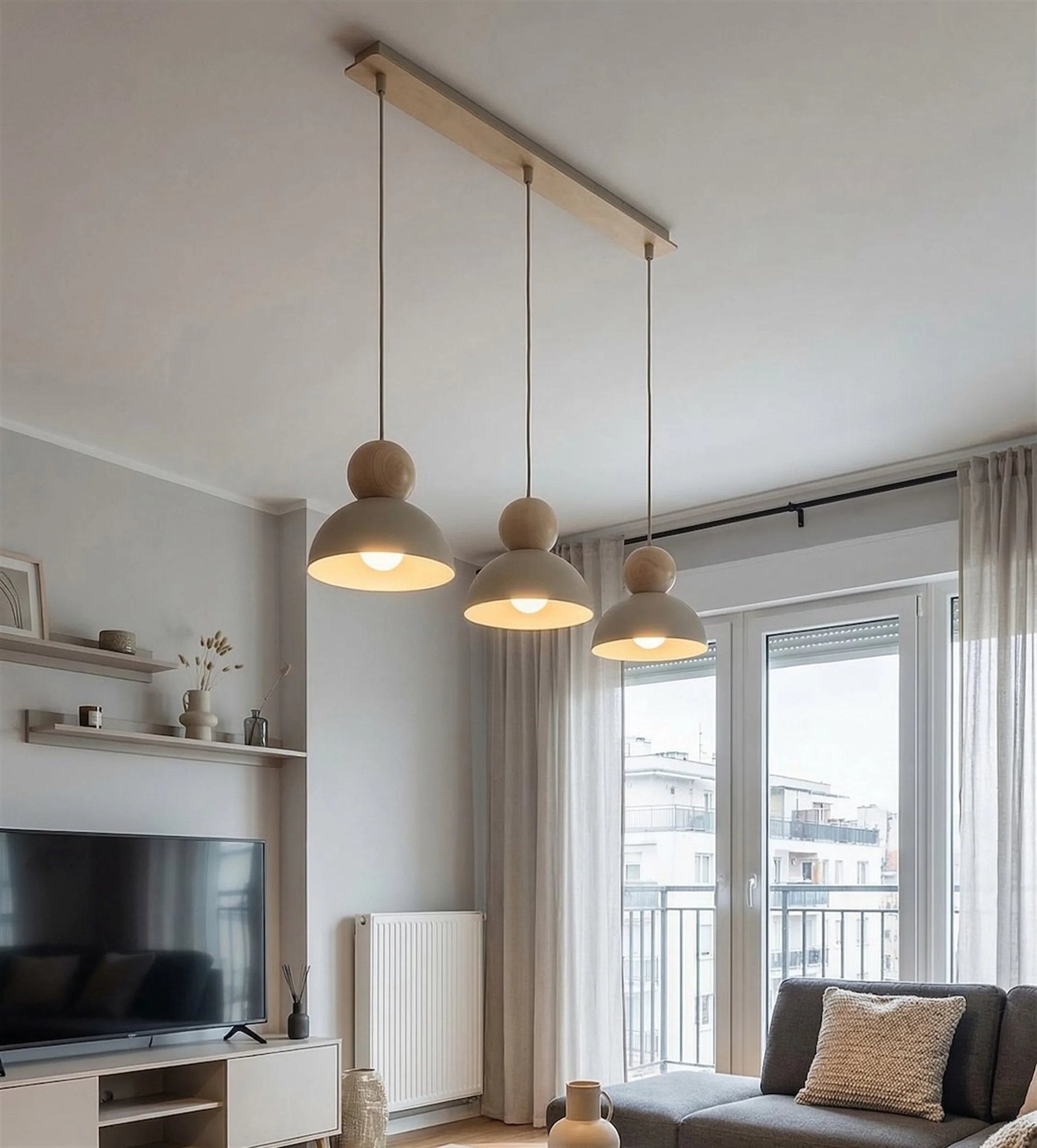 Lampa wisząca Kaki x3 mokka - Image 5