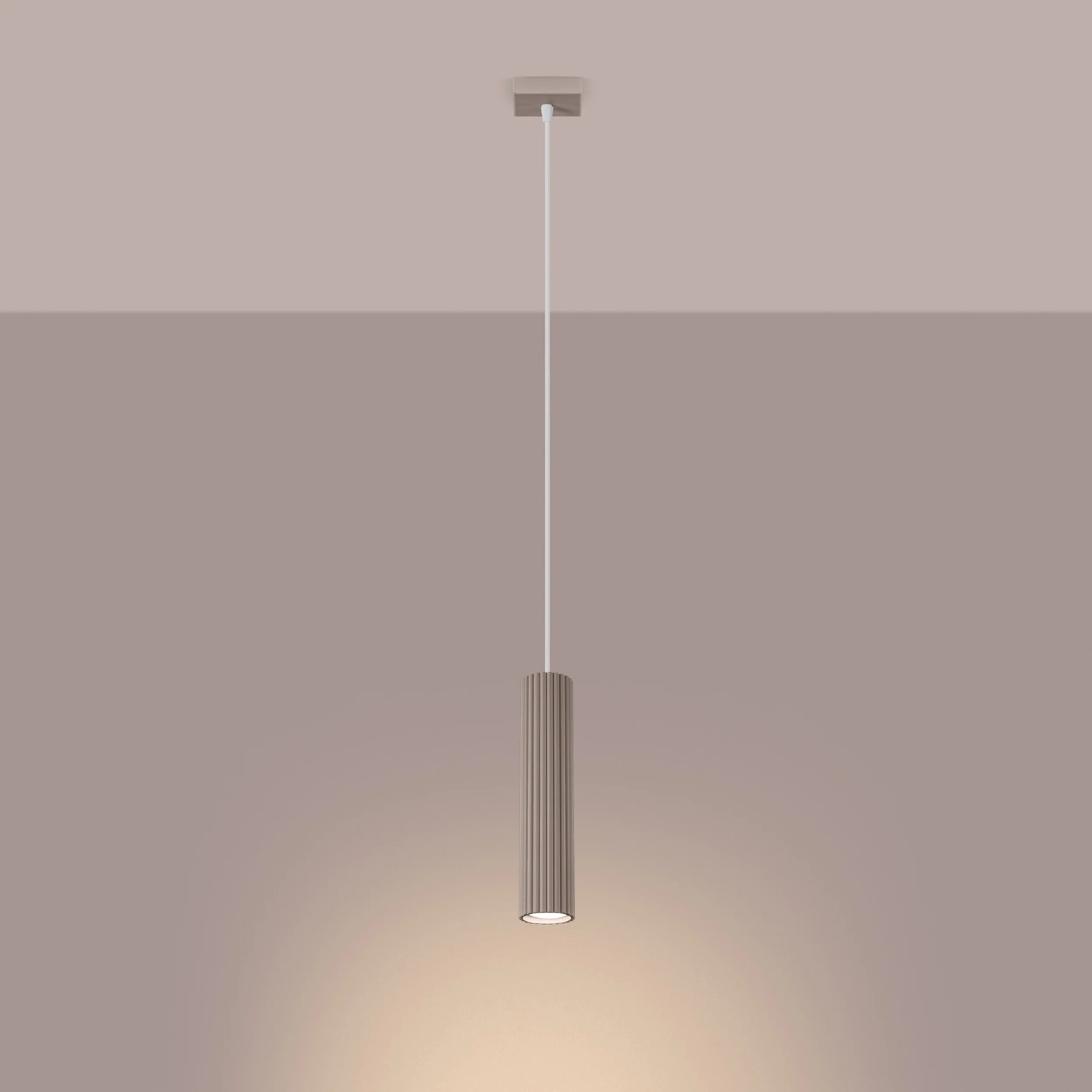 Lampa wisząca Karbon 1 taupe - Image 4