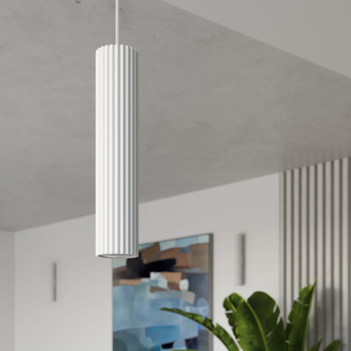 Lampa wisząca Karbon 2 biały - Image 2