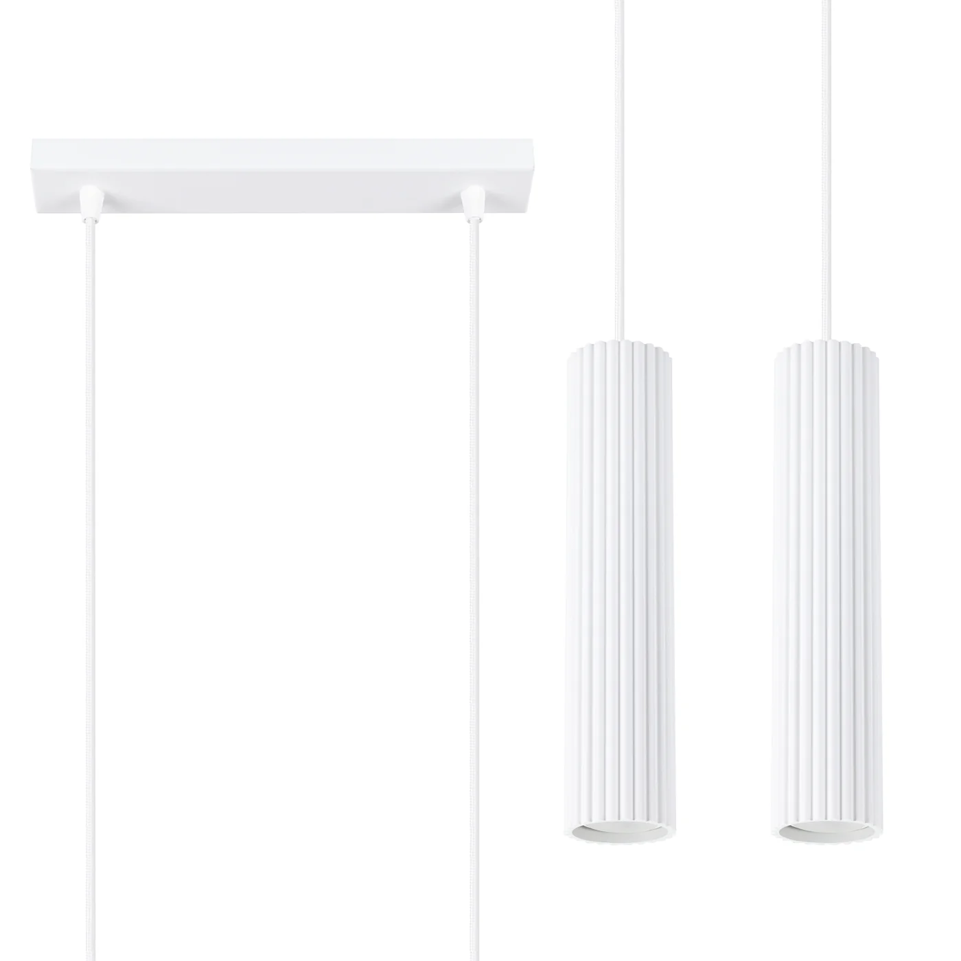 Lampa wisząca Karbon 2 biały - Image 3