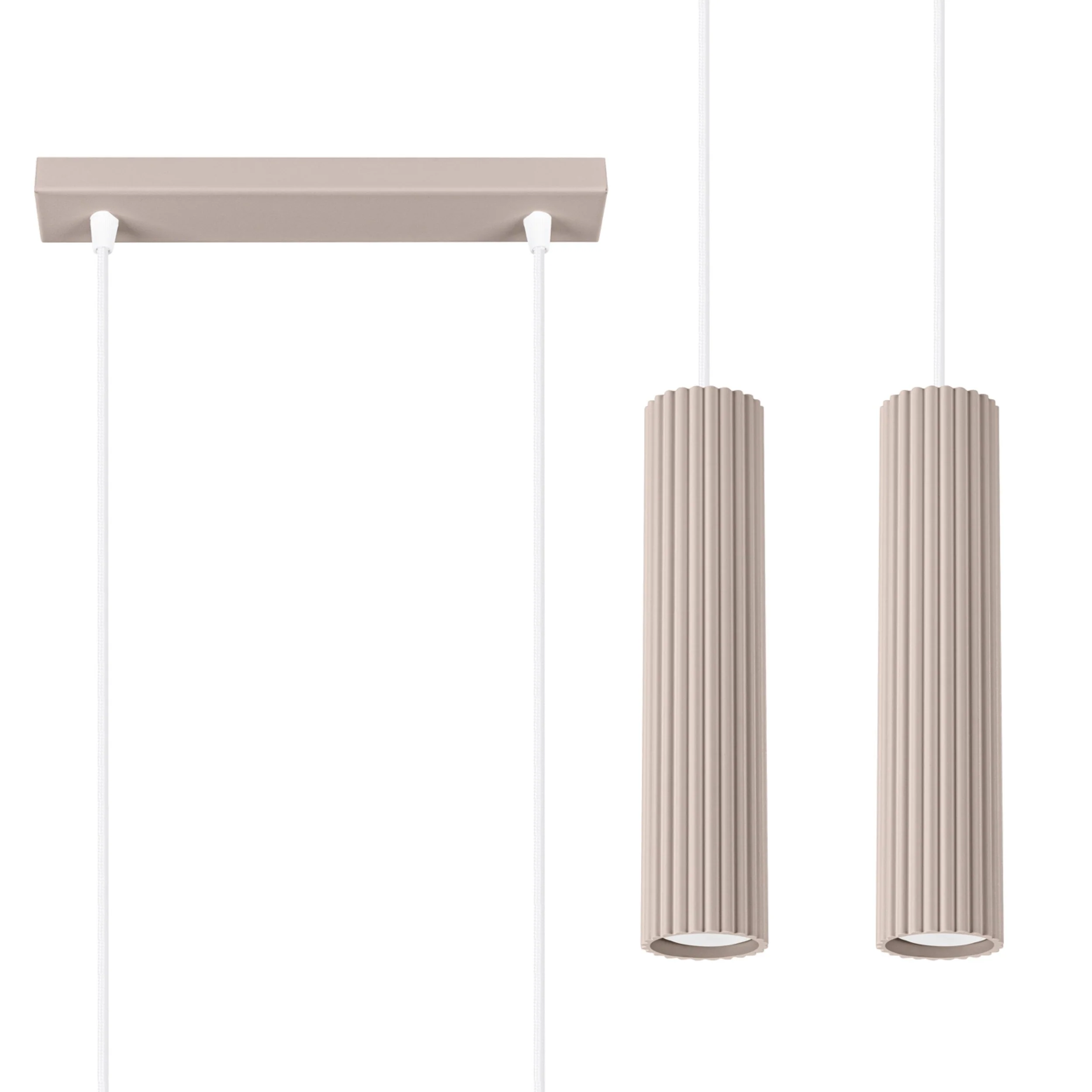 Lampa wisząca Karbon 2 taupe - Image 2