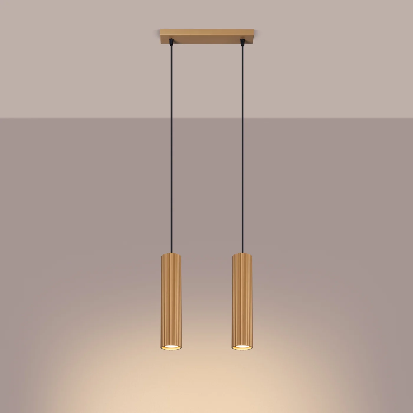 Lampa wisząca Karbon 2 złota - Image 5