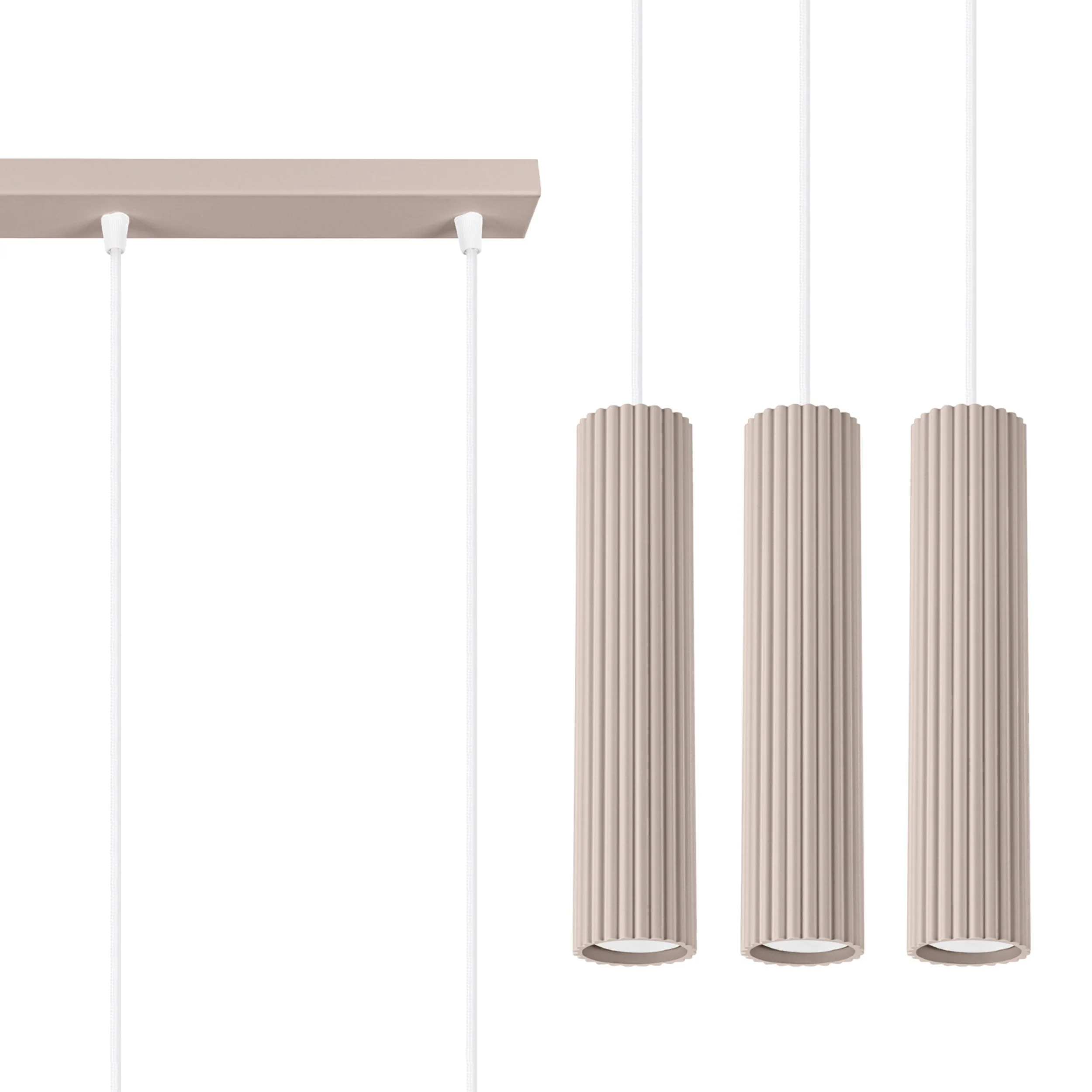 Lampa wisząca Karbon 3L taupe - Image 5