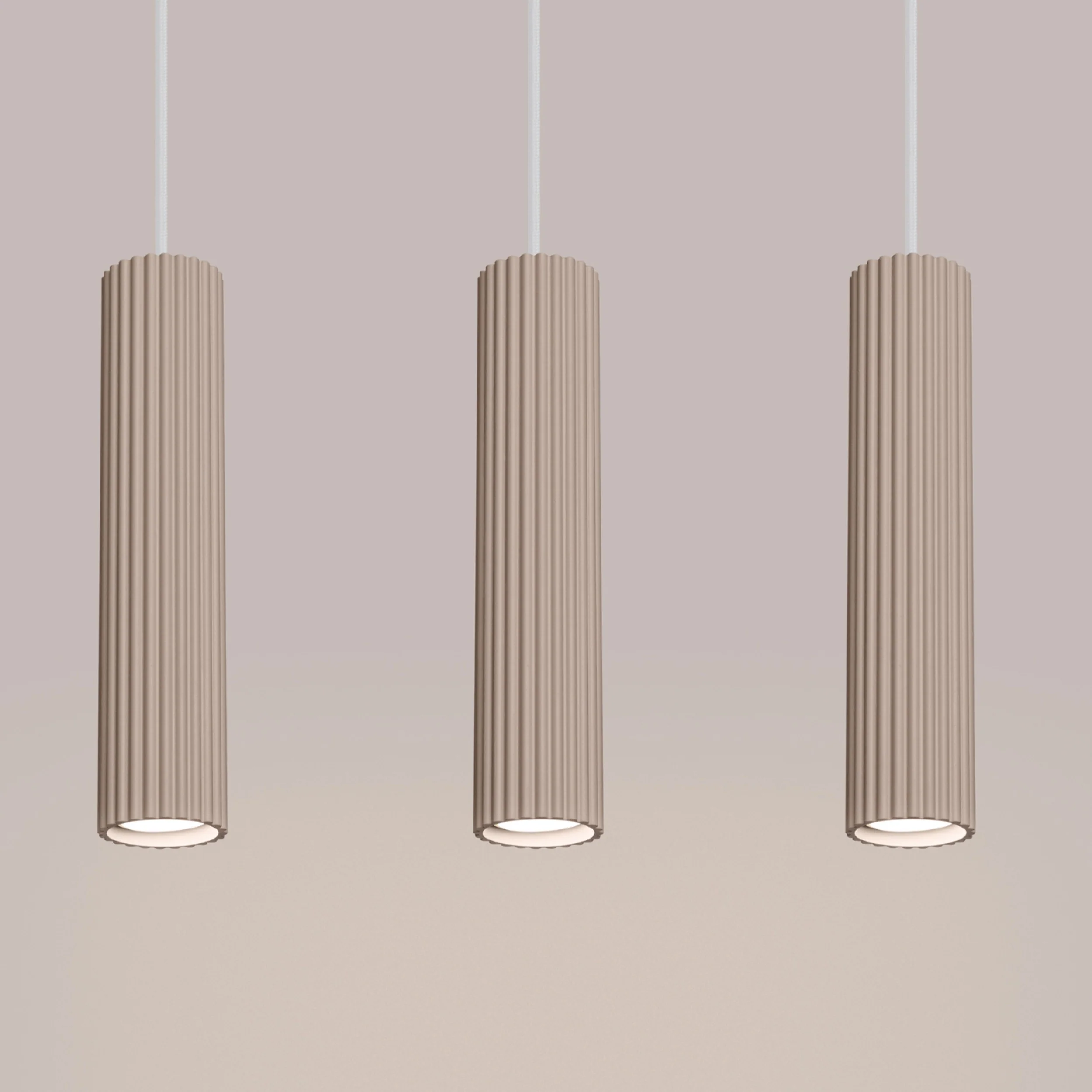 Lampa wisząca Karbon 3L taupe - Image 8