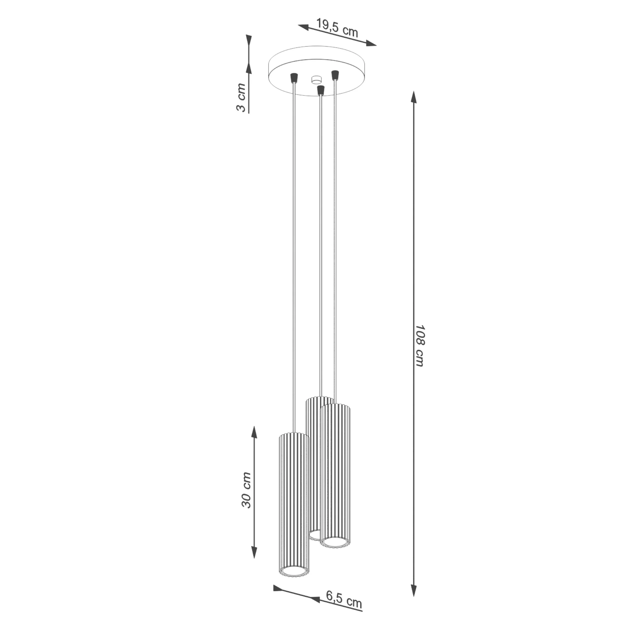 Lampa wisząca Karbon 3P taupe - Image 14