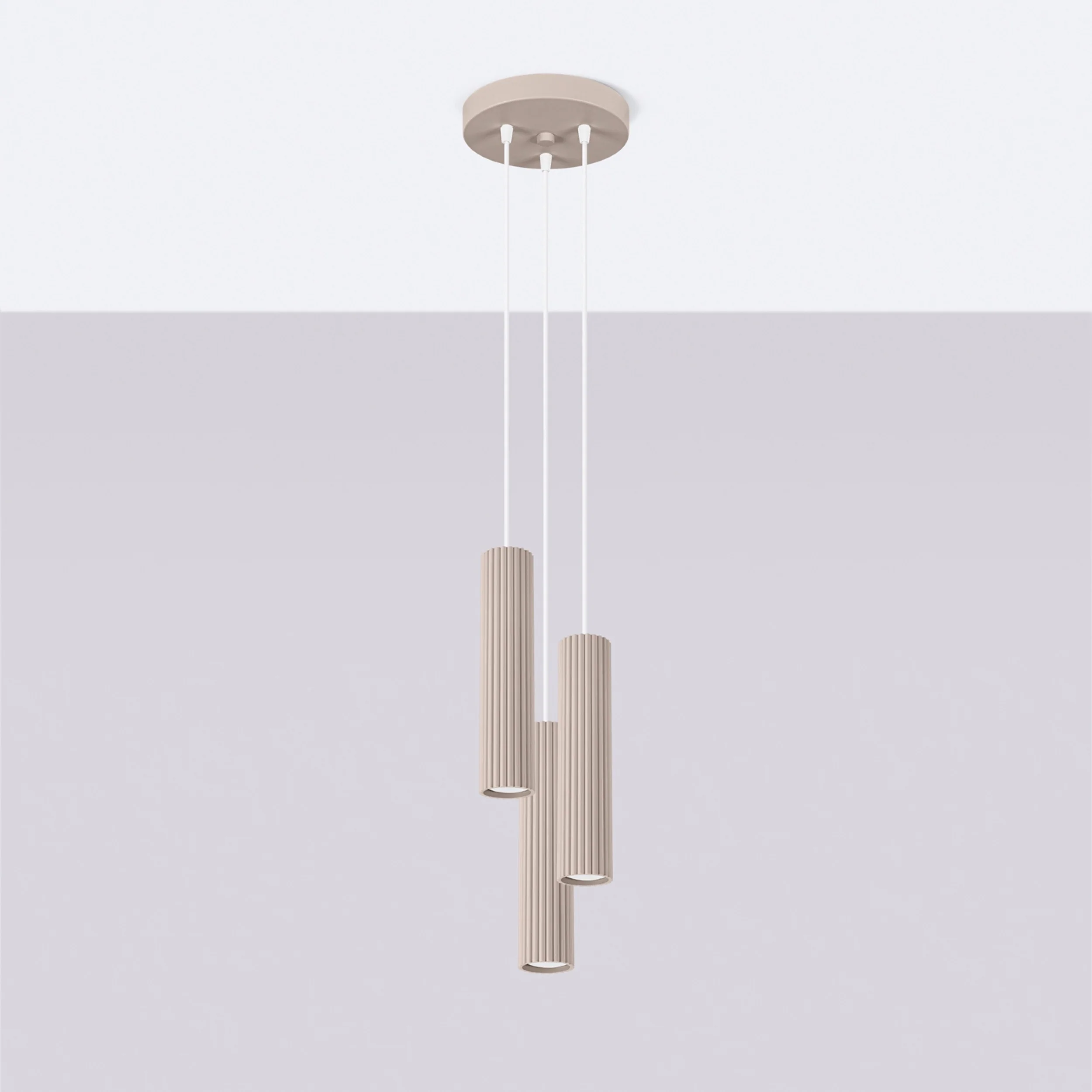 Lampa wisząca Karbon 3P taupe - Image 6