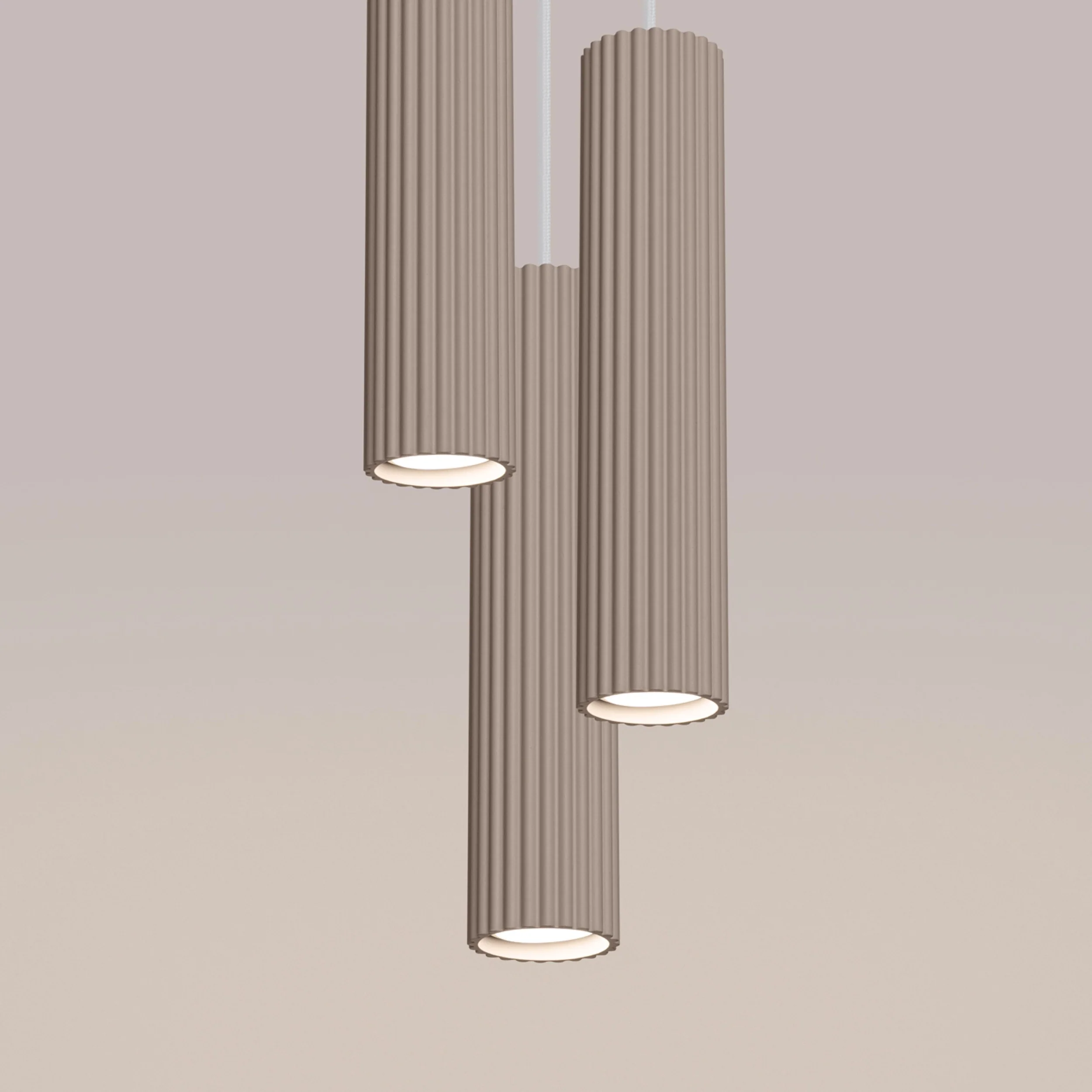 Lampa wisząca Karbon 3P taupe - Image 8