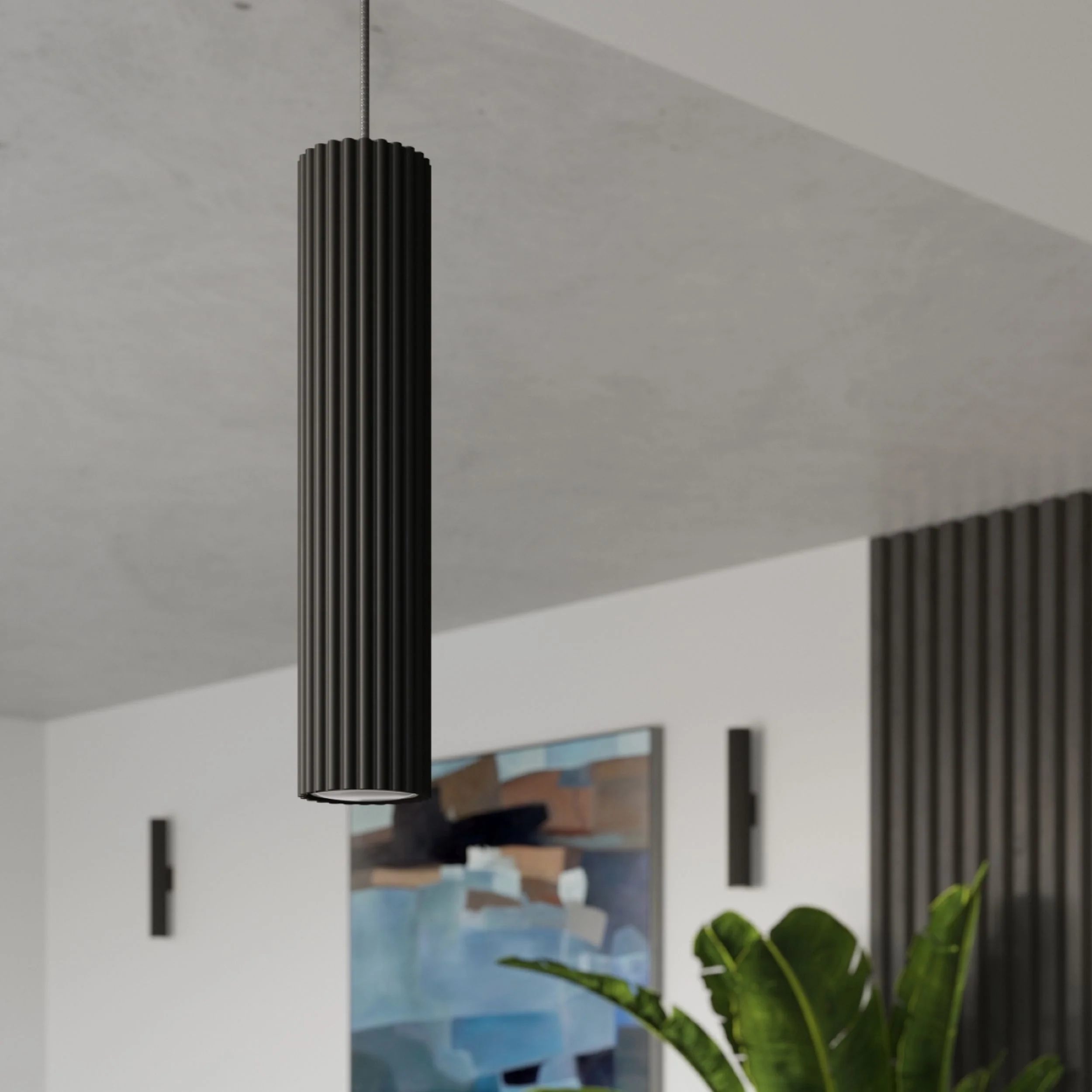 Lampa wisząca Karbon x1 czarna - Image 4