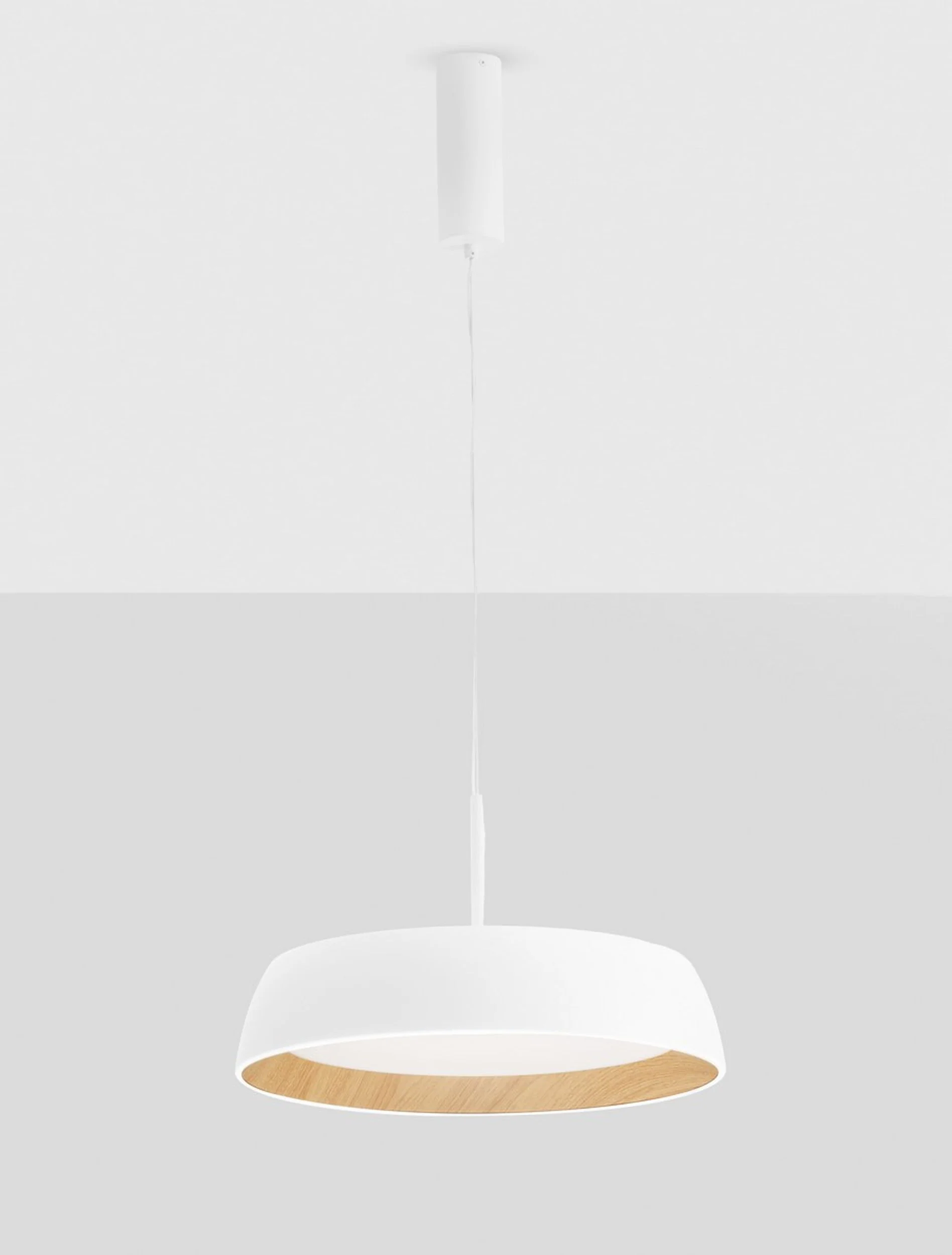 Lampa wisząca Kessov LED brązowo-biała - Image 3
