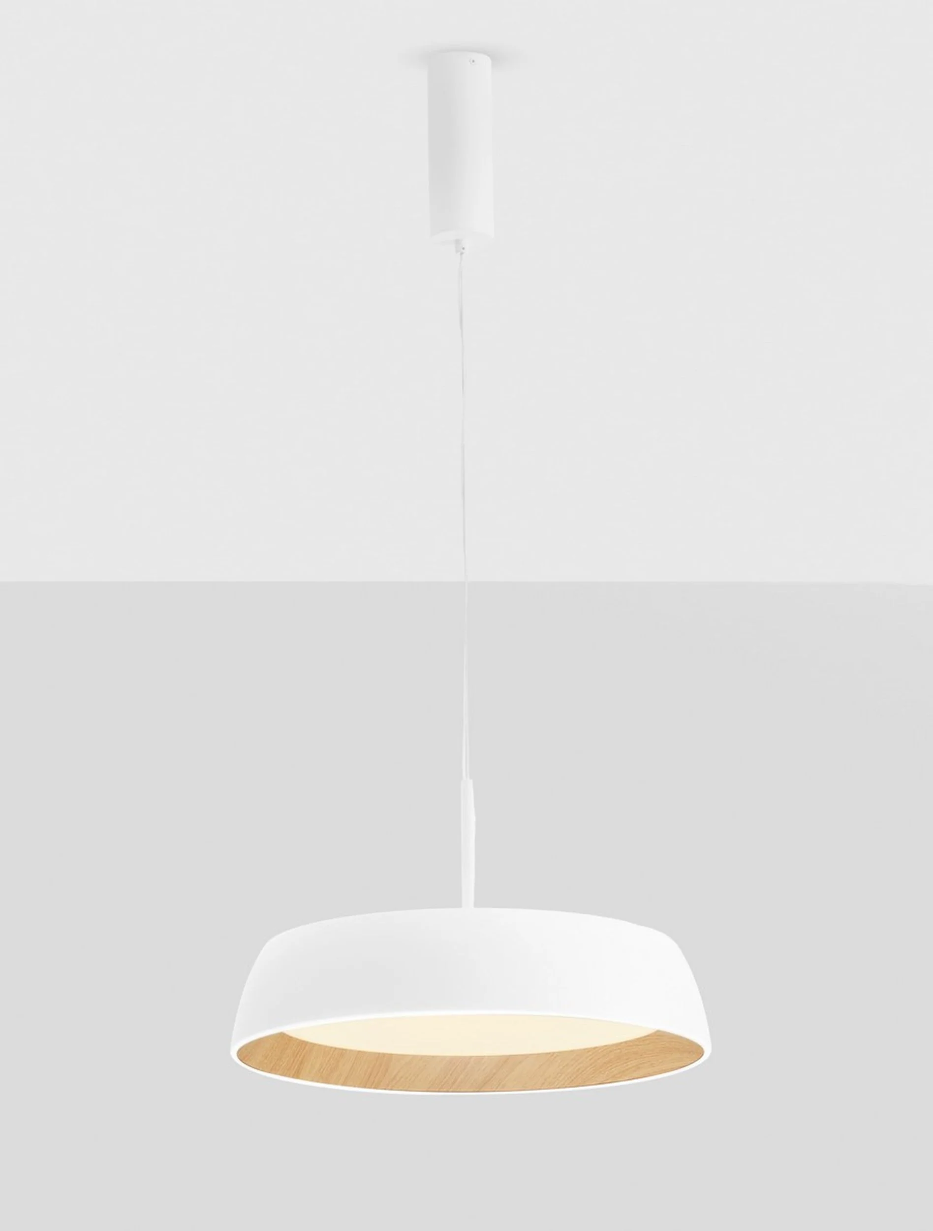 Lampa wisząca Kessov LED brązowo-biała - Image 4