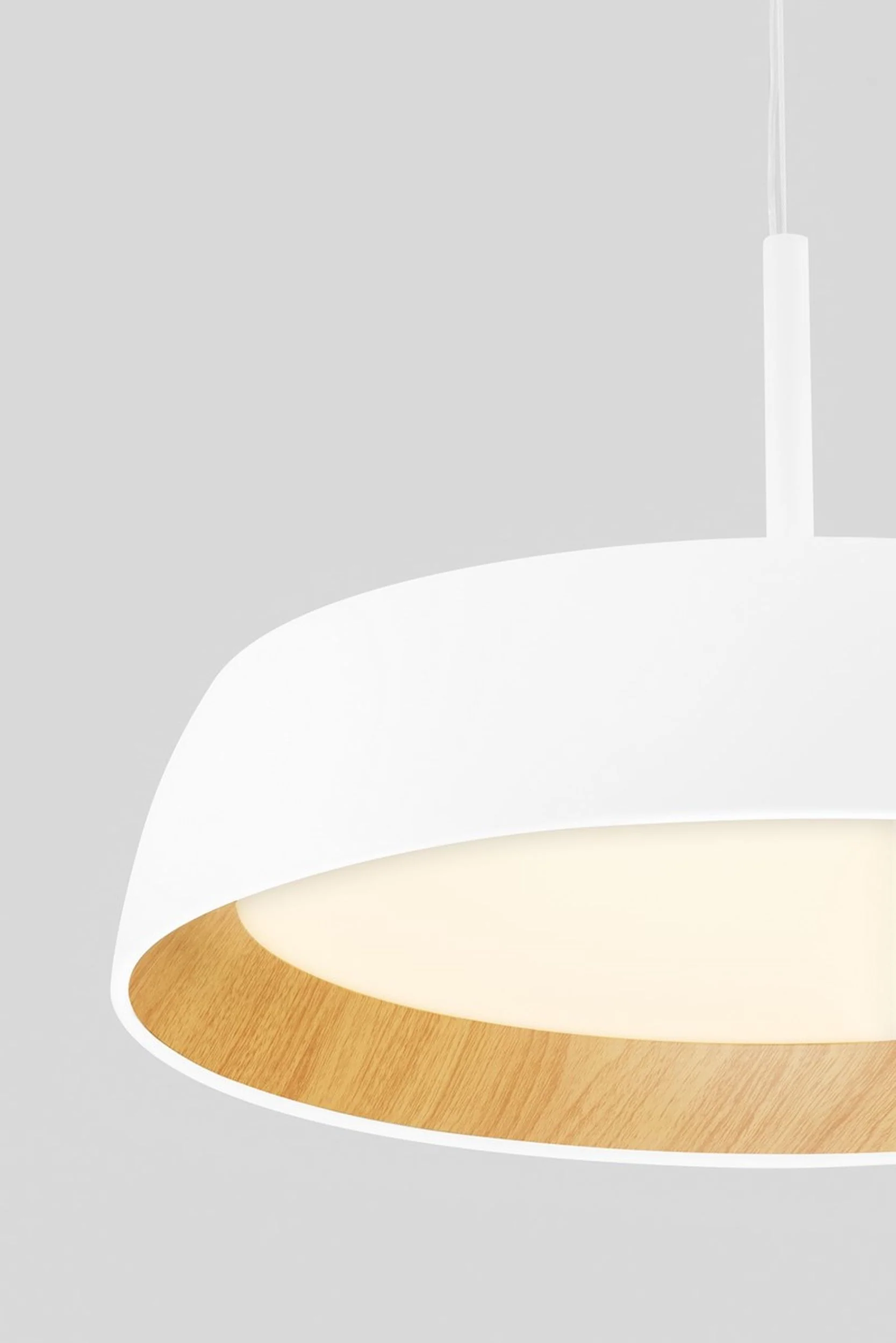 Lampa wisząca Kessov LED brązowo-biała - Image 5