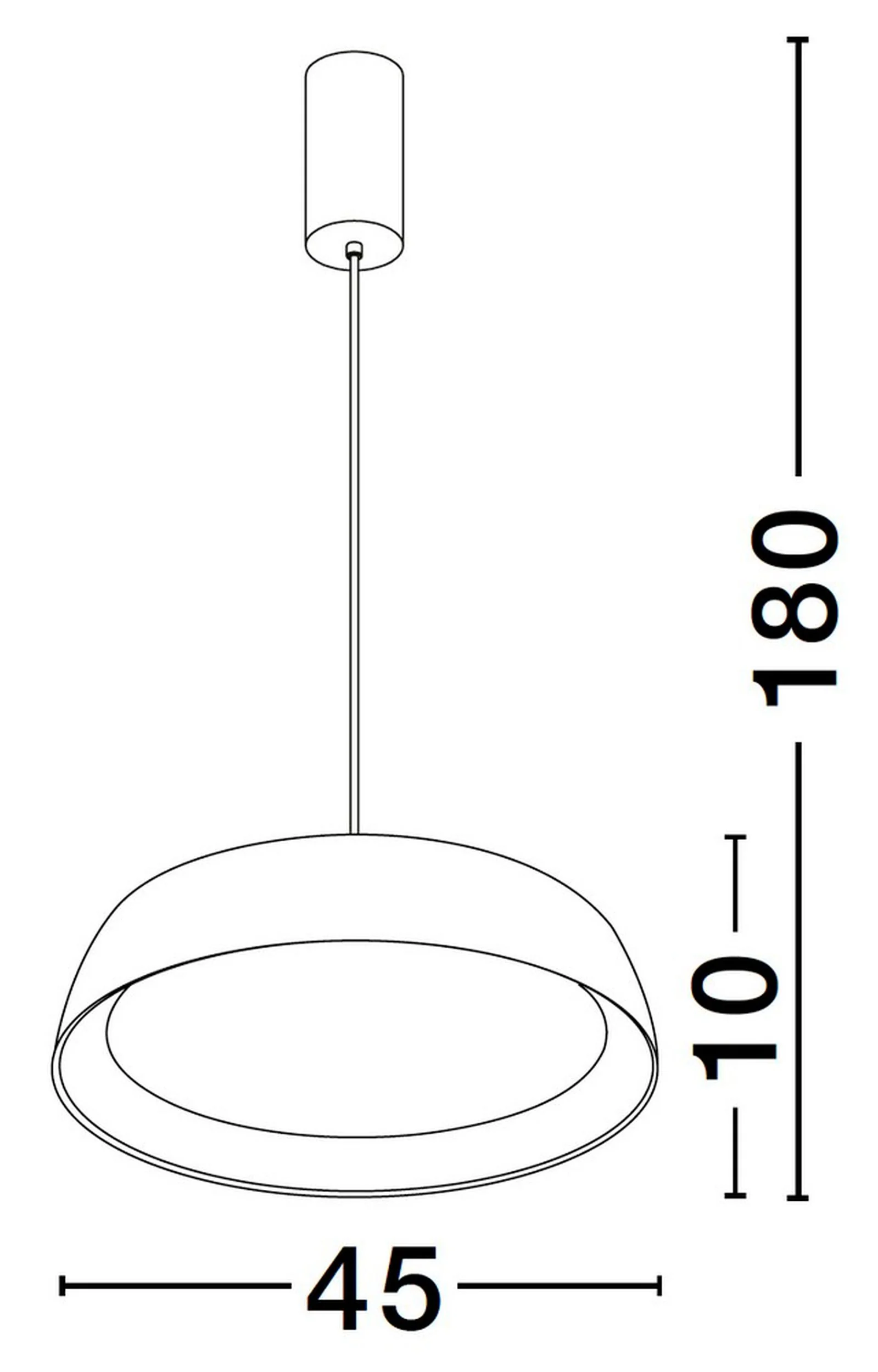 Lampa wisząca Kessov LED brązowo-biała - Image 6