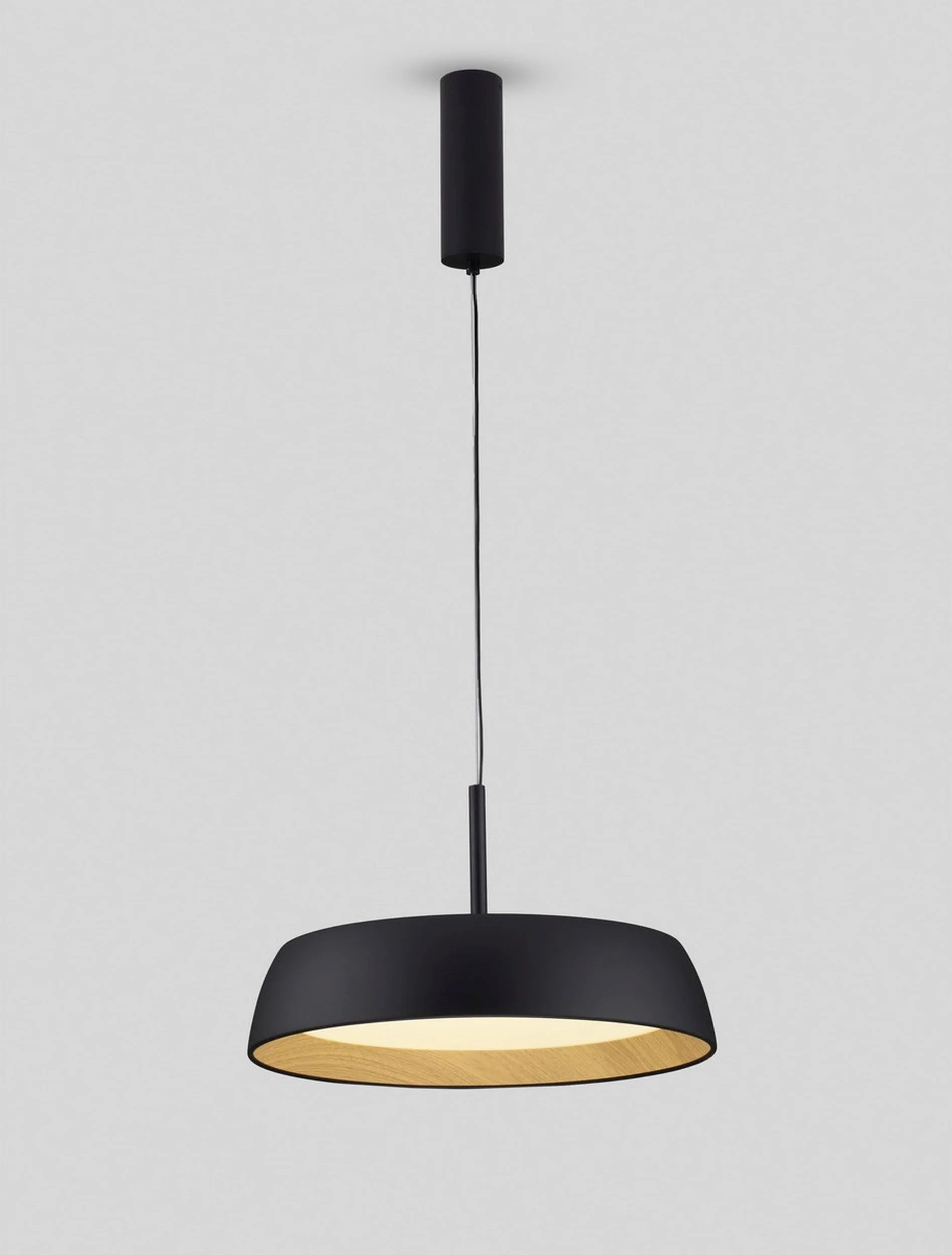 Lampa wisząca Kessov LED brązowo-czarna - Image 4