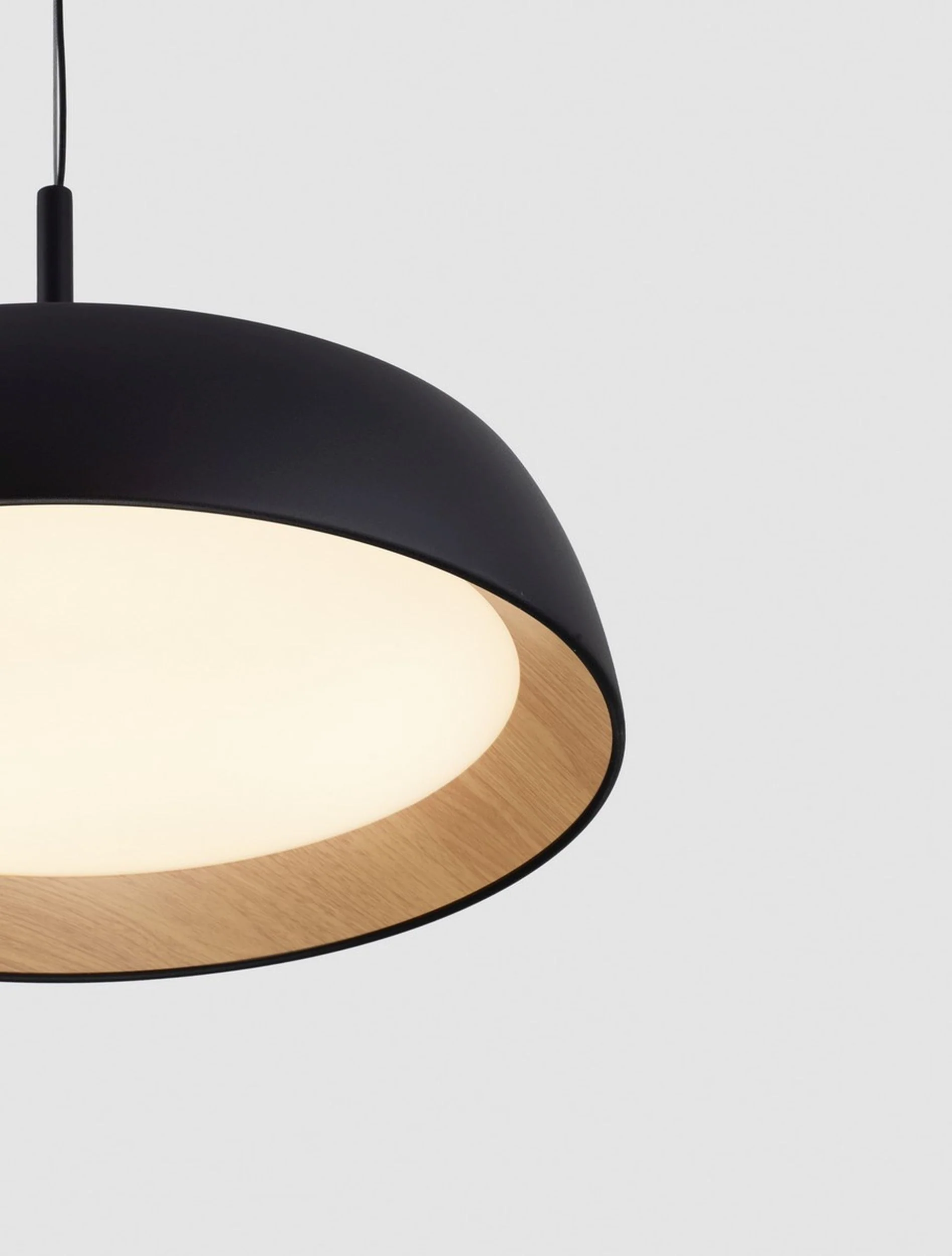 Lampa wisząca Kessov LED brązowo-czarna - Image 5